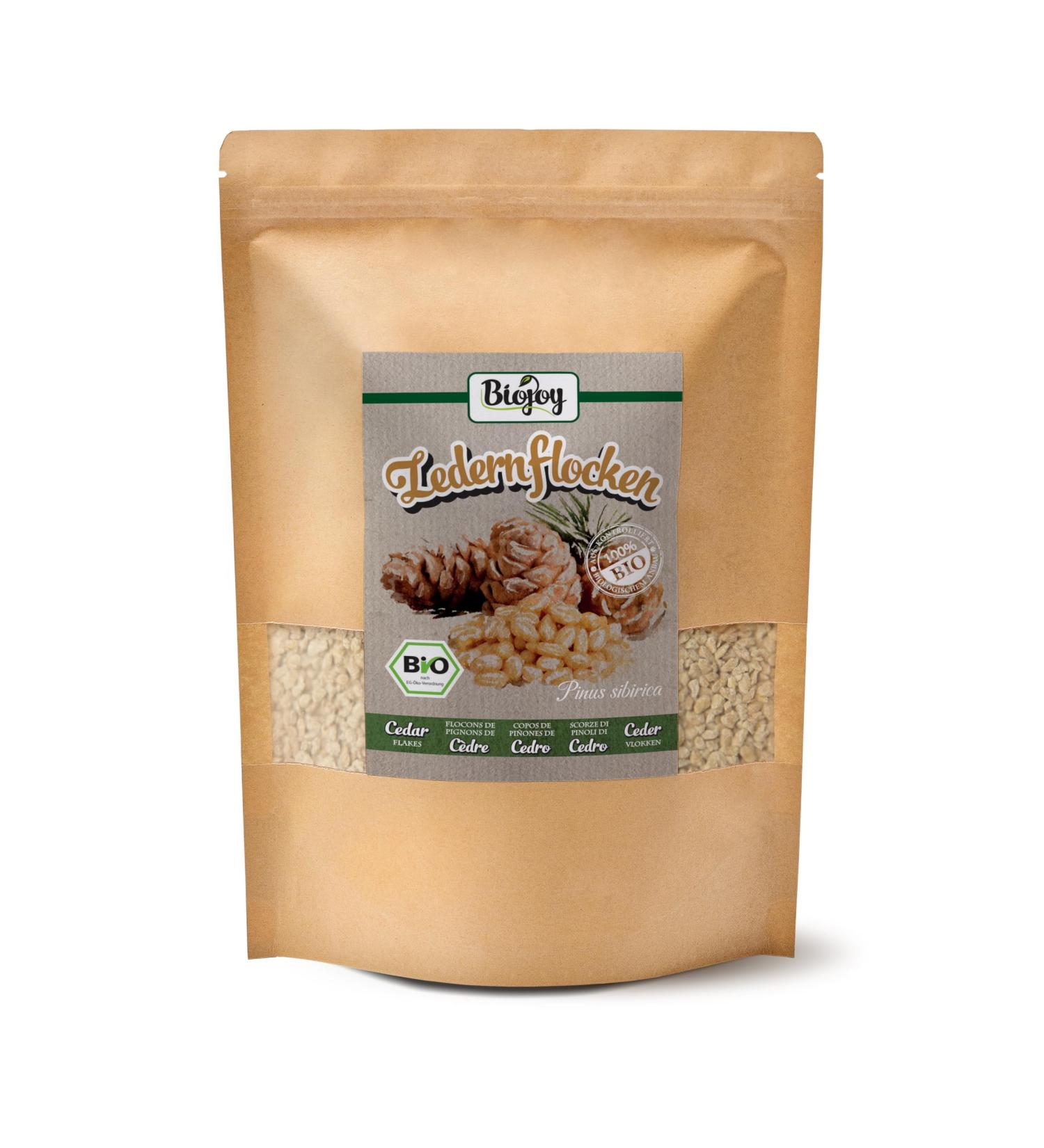Biojoy Organic Cedar Flakes 1 kg | Raw Siberian Cedar Kernels | Additive-Free Pinus Sibirica for Natural Products - Buy Online on GoSupps.com
