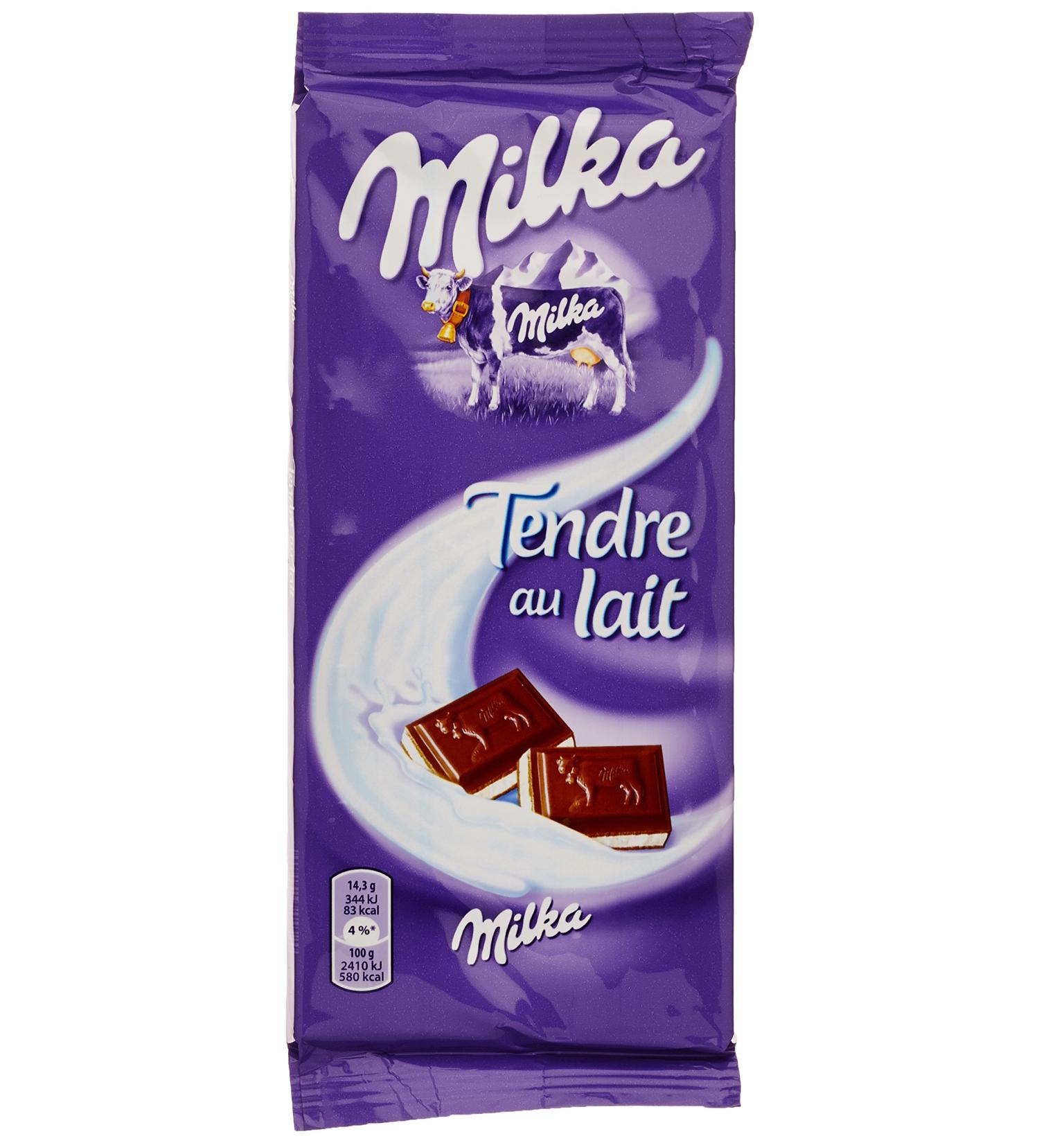 Milka Soft Milk Chocolate 2 Bars of 100g - Buy Online on GoSupps.com