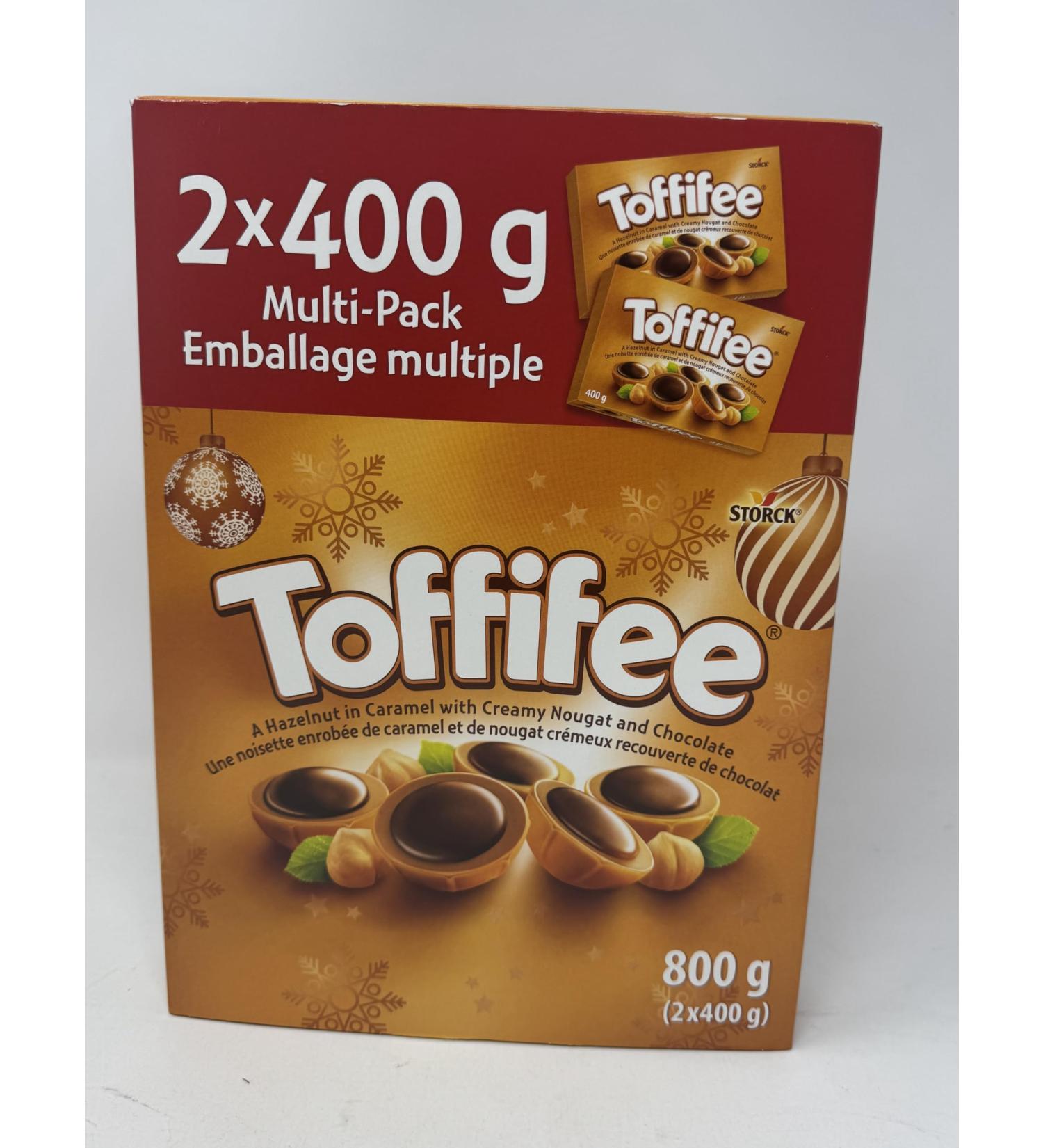 Holiday Chocolate Gift Box by Storck Festive Treats with Hazelnut & Caramel Compatible with Toffifee 2 x 48 Piceas Totally 96 Piceas. 2x400g(14 oz) - Buy Online on GoSupps.com