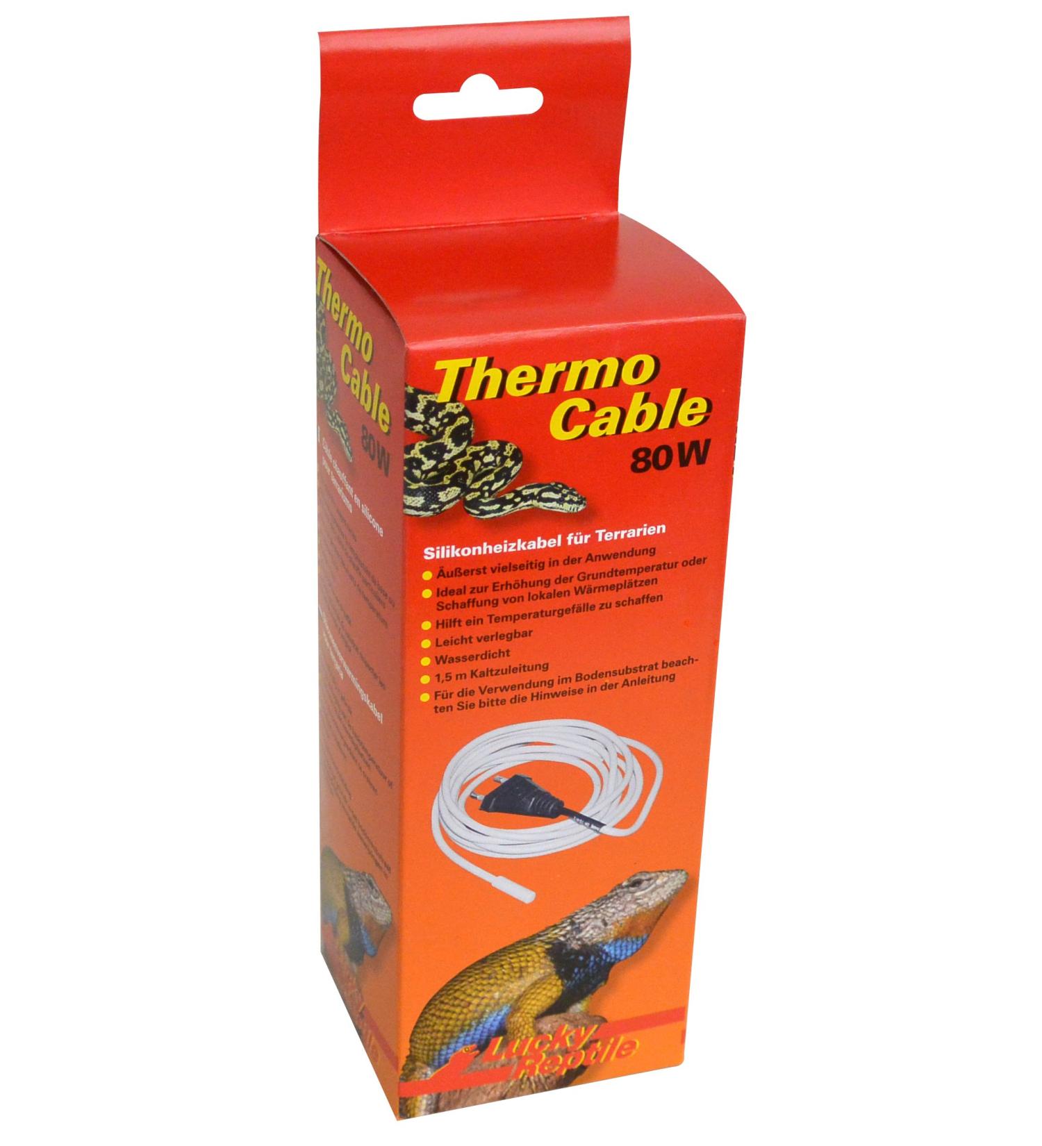 Buy Lucky Reptile 80W Thermo Cable - 6.5m Waterproof Heating Cable for Terrariums - Fast & Even Heating Accessories - Buy Online on GoSupps.com