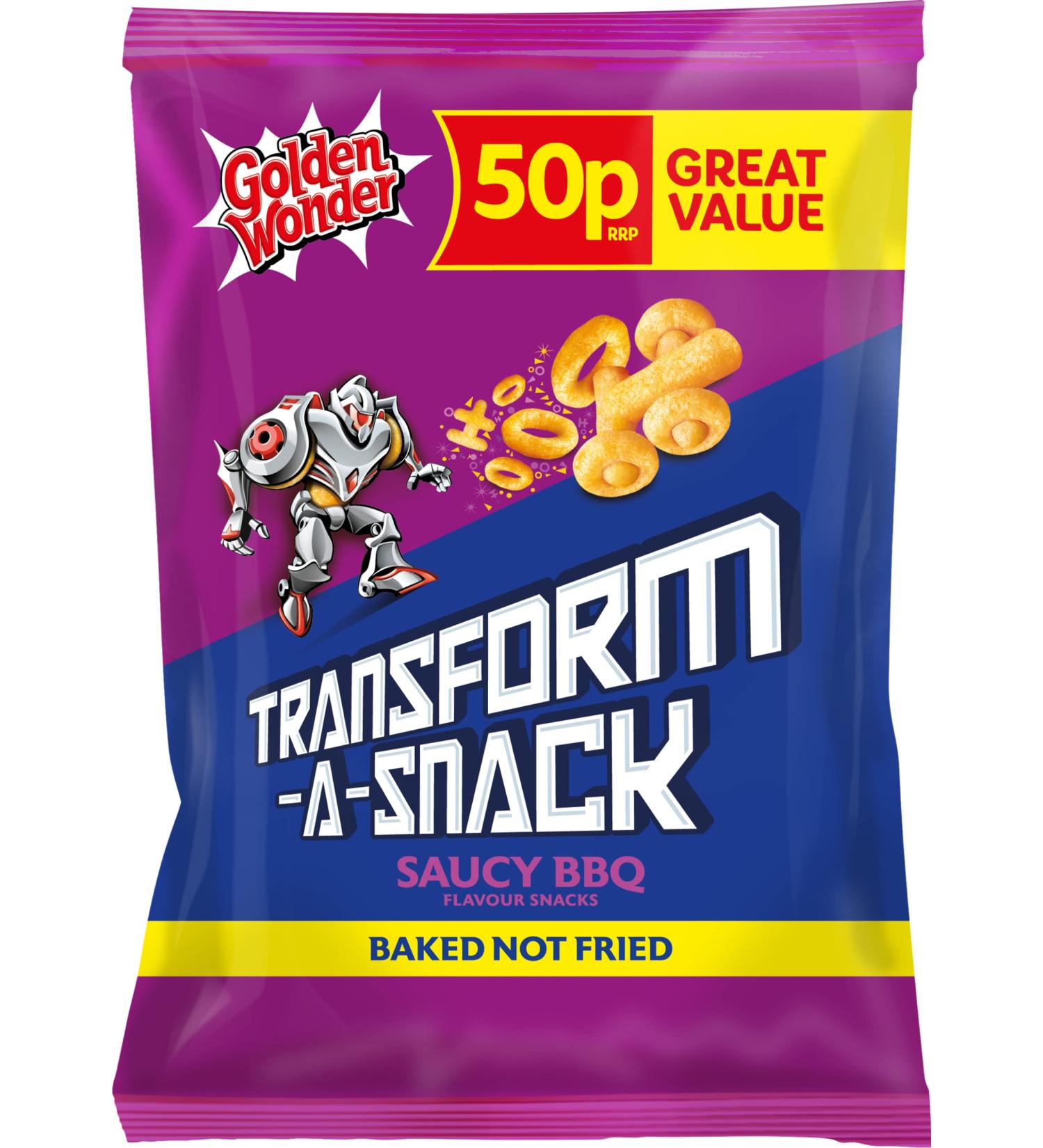 Golden Wonder Transform-a-Snack Saucy BBQ 30 x 27g