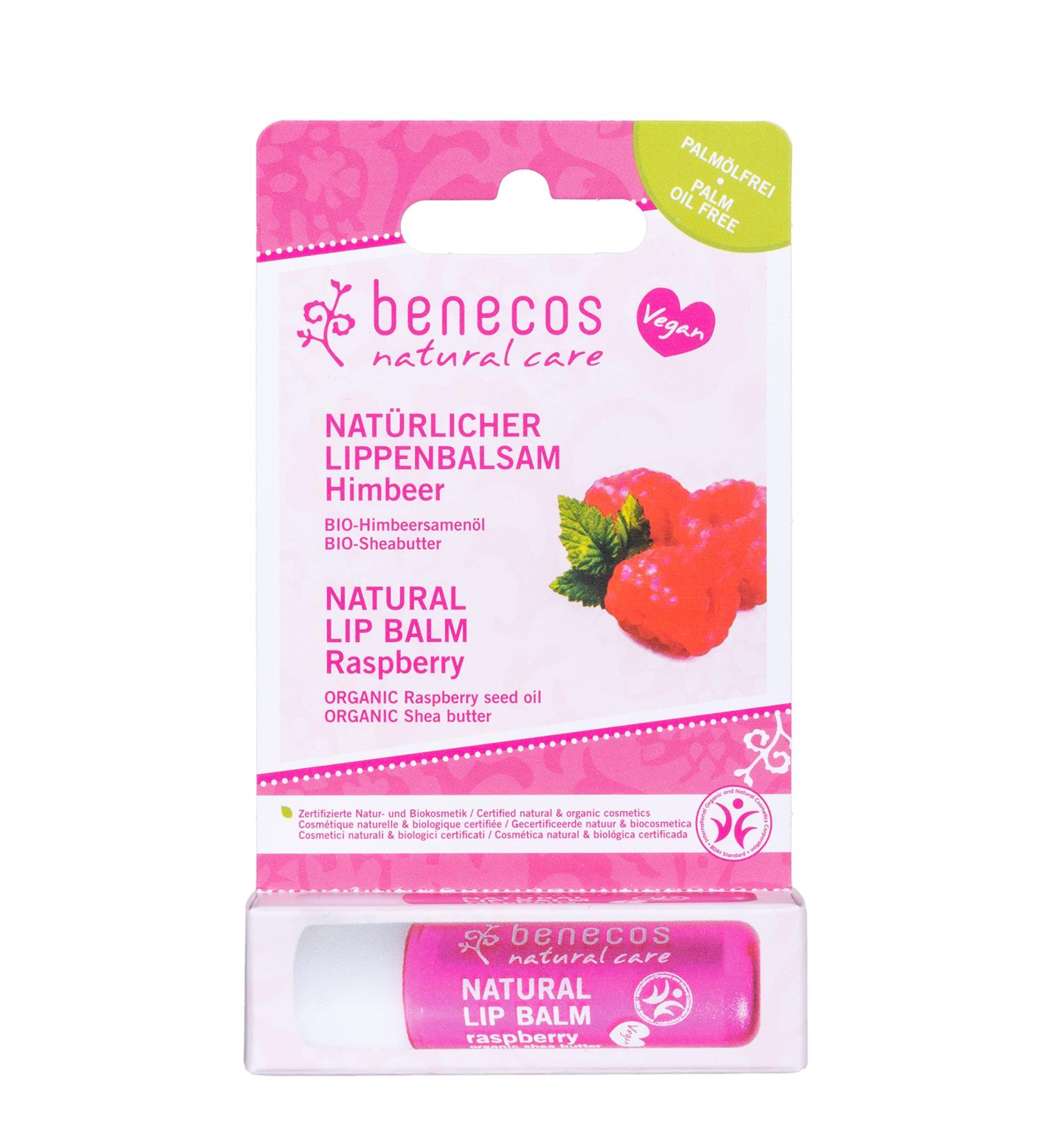 Organic Raspberry Lip Balm for Dry Chapped Lips | Natural Shine & Hydration - Buy Online on GoSupps.com