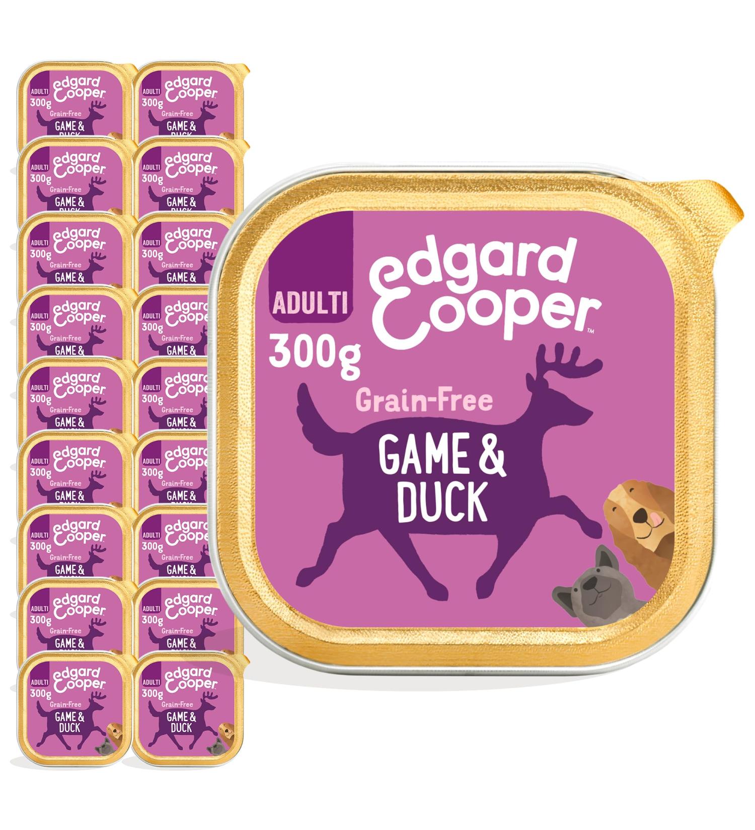 Edgard & Cooper Grain-Free Wet Dog Food - Fresh Wild & Duck 300g x 18 | Healthy Balanced Nutrition for Adult Dogs - Buy Online on GoSupps.com