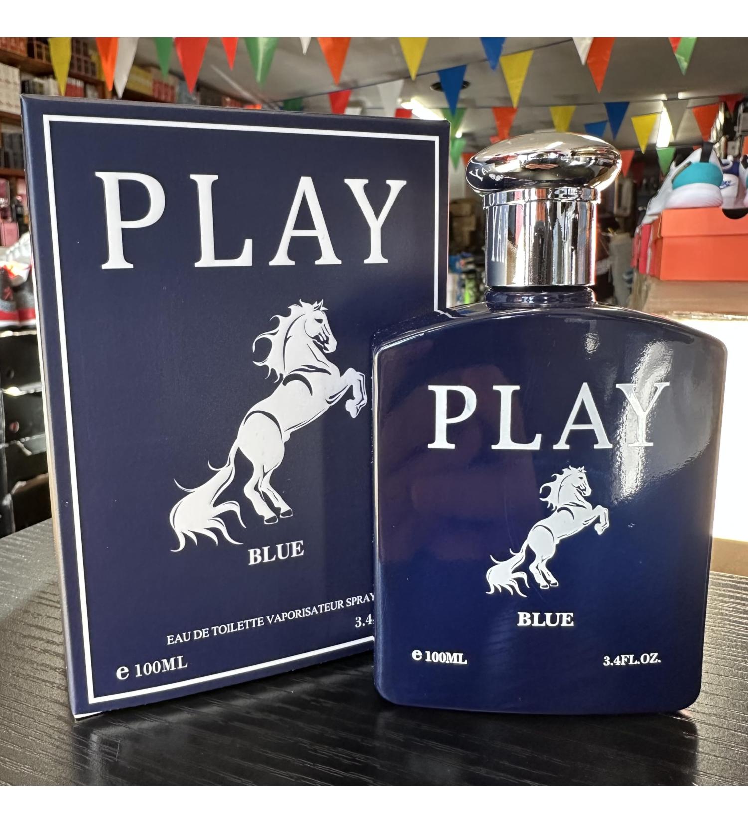Men Cologne Eau de Toilette Spray for Men 3.4 fl oz (100ml) Navy Blue Bottle with Horse Logo - Buy Online on GoSupps.com