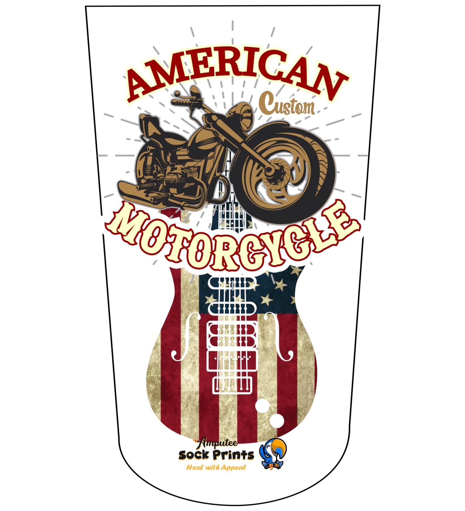 Vintage American Motorcycle Guitar Amputee Stump Sock - Heal with Appeal | 3Ply - Buy Online on GoSupps.com