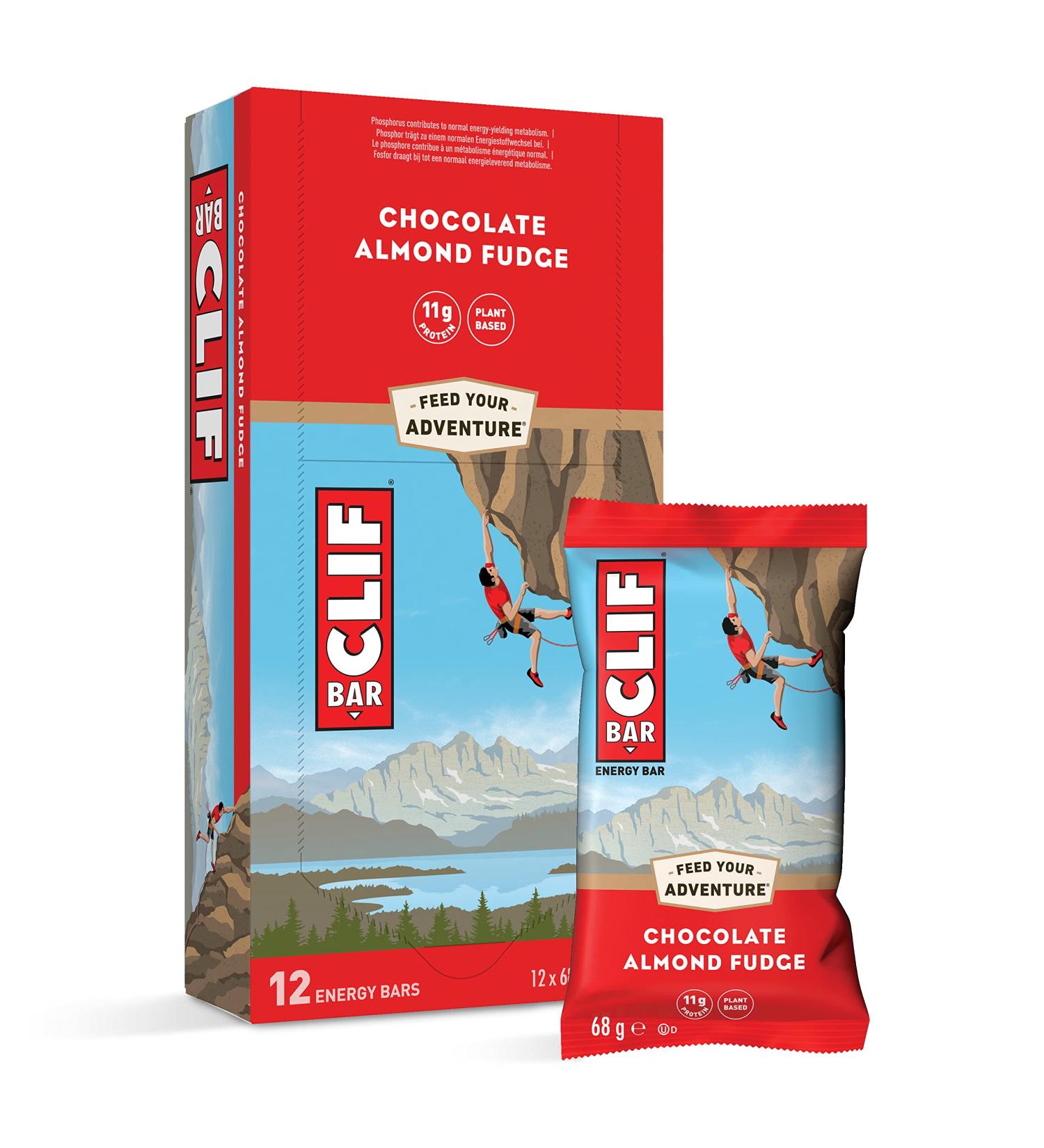 Clif Barre Chocolat Caramel/Amandes 12 x 68 g - Buy Online on GoSupps.com