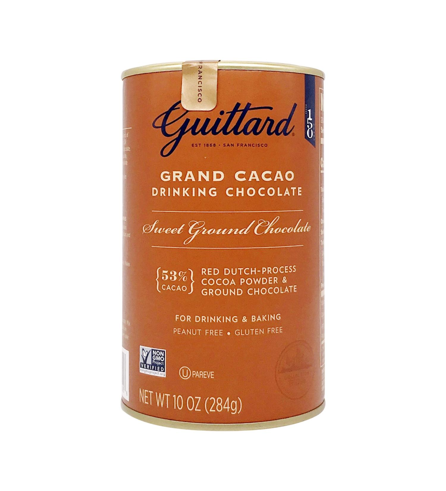Guittard Chocolate Grand Cacao Drinking Chocolate  10 oz Standard Packaging - Buy Online on GoSupps.com