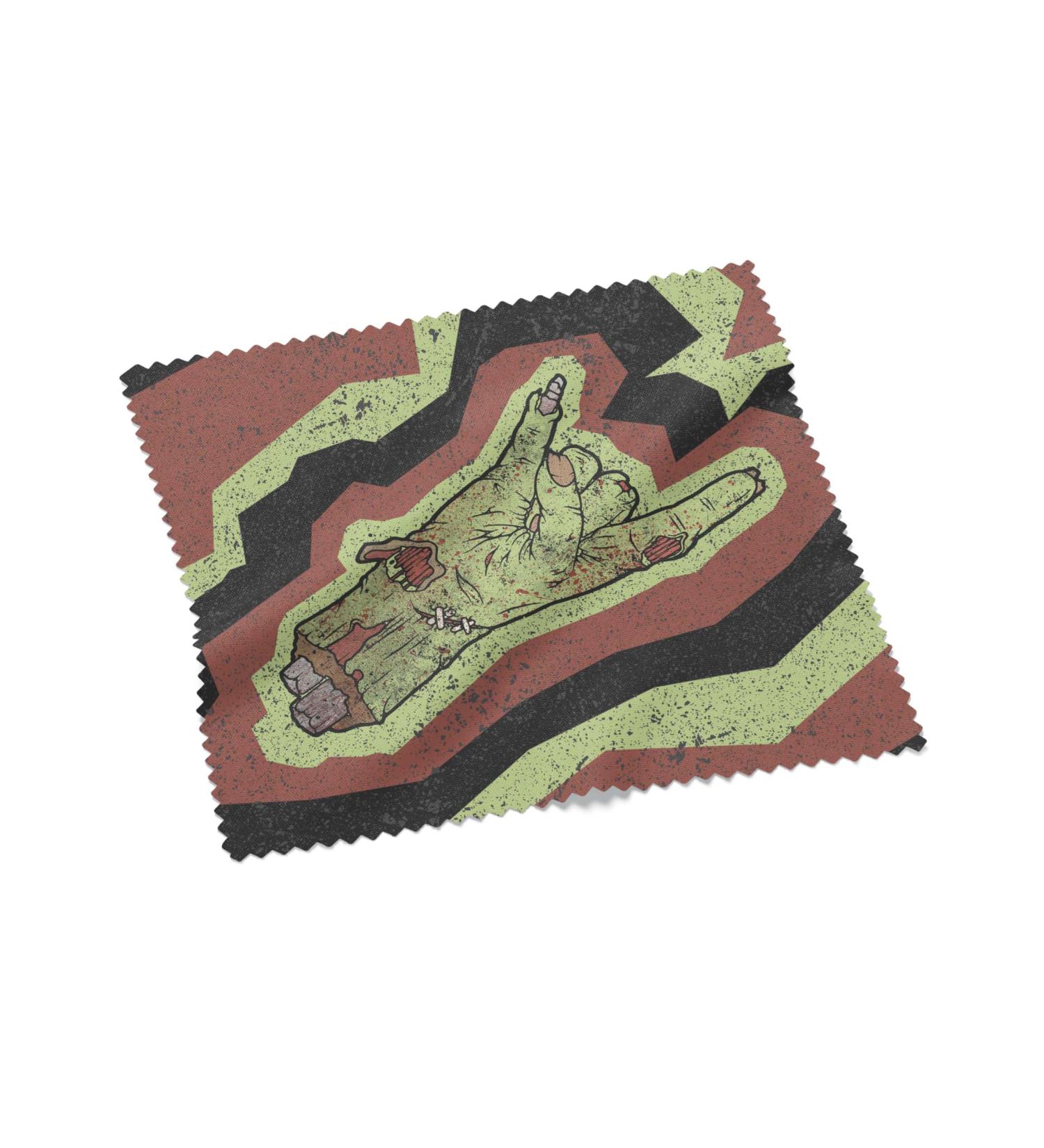 Urban Backwoods Zombie Metal Fist Microfiber Cloth Glasses Cleaning Cloth