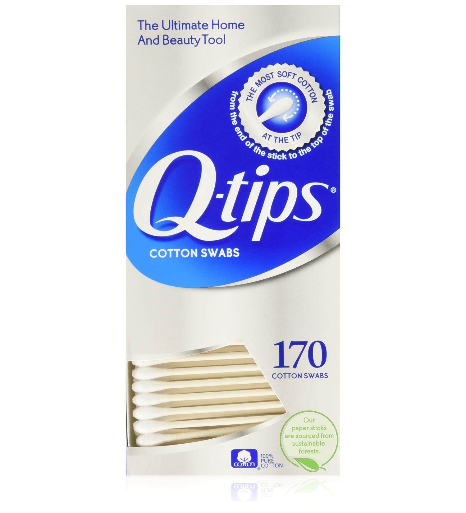 Q-Tips Cotton Swabs, 170 Count, 2-Pack