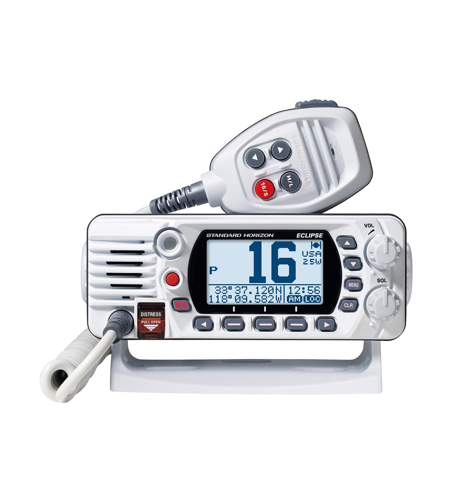 Standard Horizon Eclipse-Series VHF Radio with GPS in White - Small - Buy Online on GoSupps.com