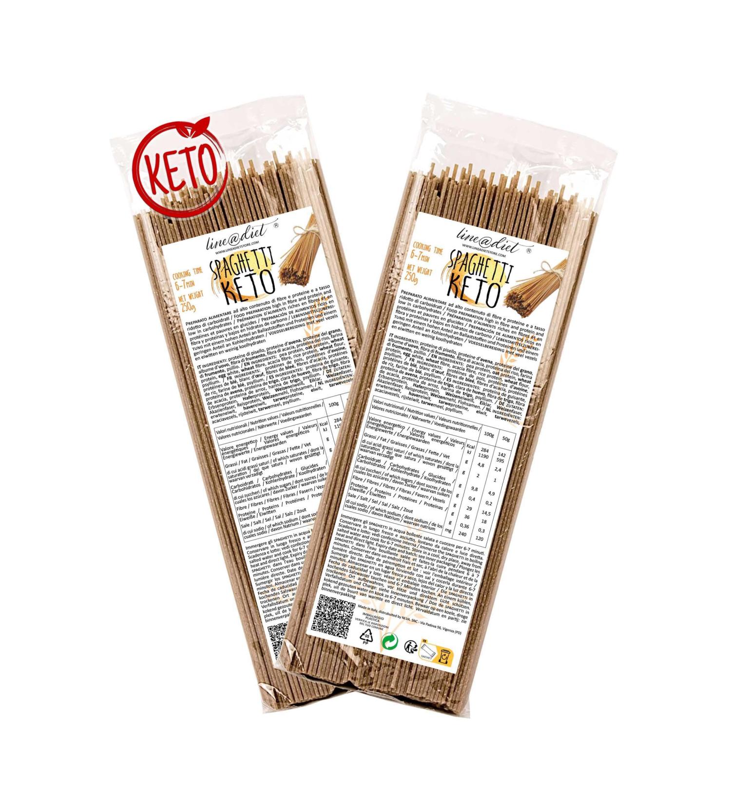 New Keto and Protein SPAGHETTI from Line diet | Keto and Protein Pasta | low in carbohydrates and 0.2 g of sugar - Buy Online on GoSupps.com