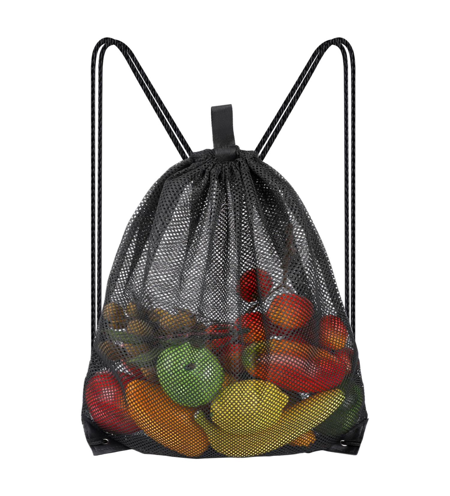 SliverDEW GroÃ Mesh Beach Bag - Durable Network Gym Backpack with Cord Strain for Sports & Travel - Buy Online on GoSupps.com