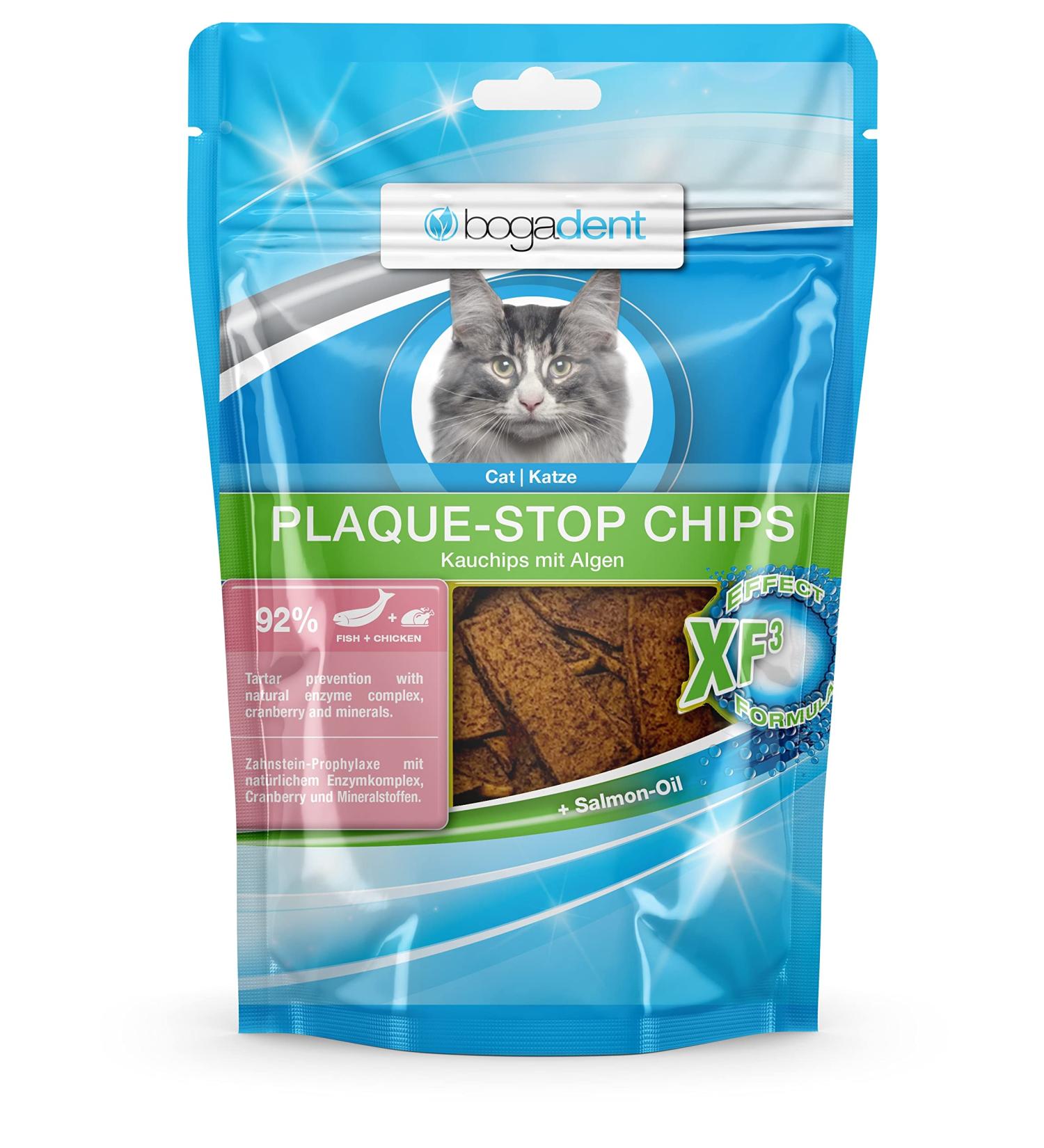 Buy Bogadent Plaque-Stop Chips for Cats - 50g | Dental Care for Fish Cats - International Shipping Available - Buy Online on GoSupps.com