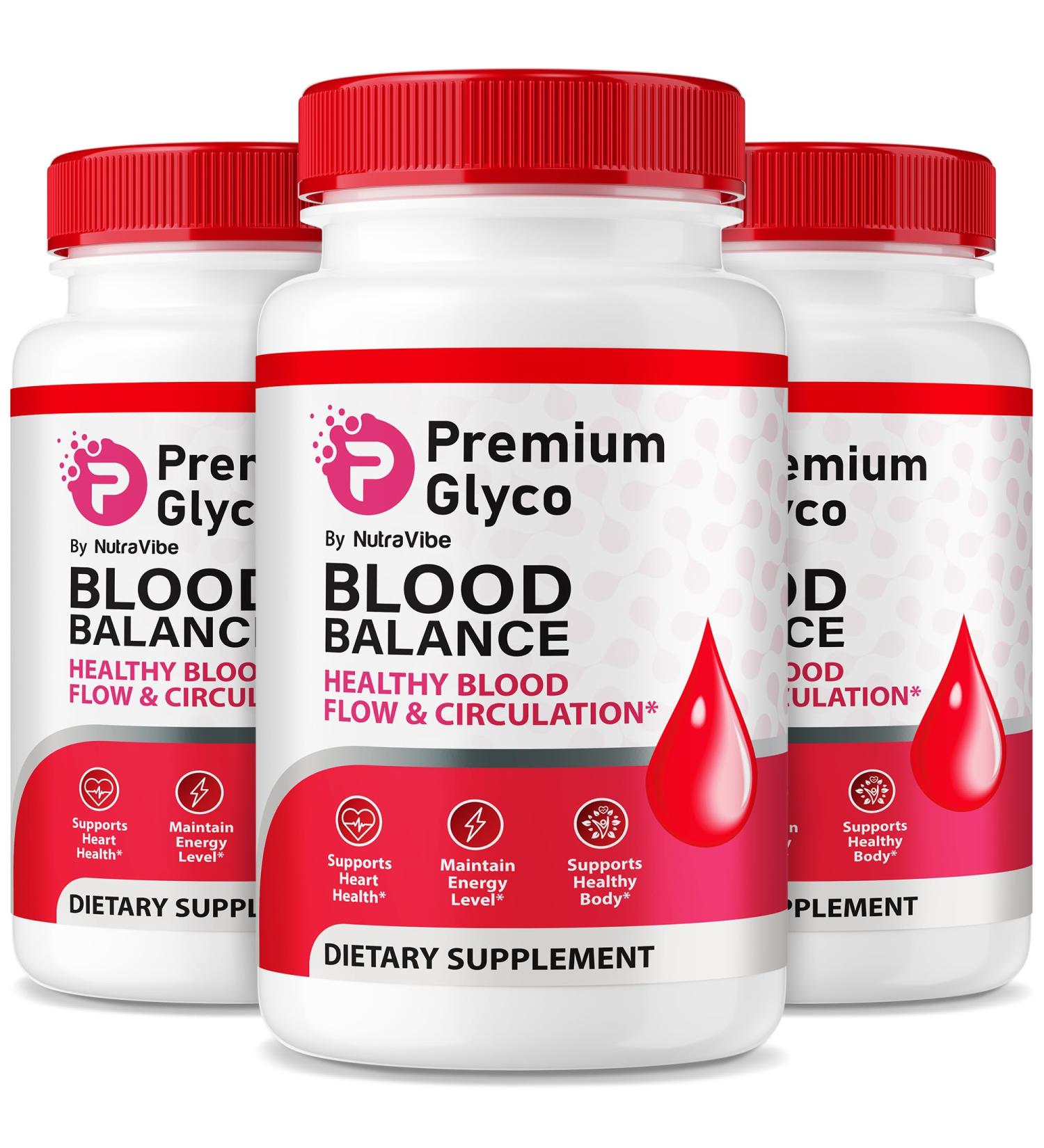 (3 Pack) Premium Glyco Original Formula with a Clean Premium Blend to Support Healthy Circulation Natural Energy & Balanced Levels | Just 2 Easy-to-Swallow Pills Daily (180 Capsules) - Buy Online on GoSupps.com
