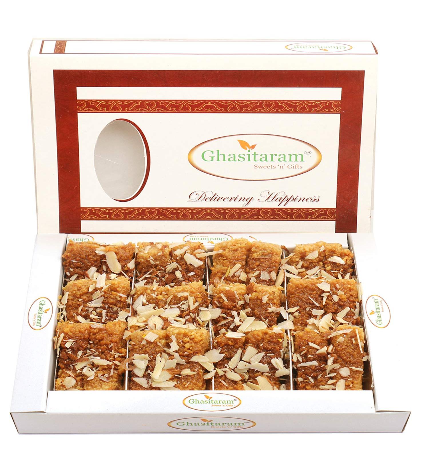 Ghasitaram Gifts Diwali Gifts Diwali Sweet - Milk Cake 400 GMS - Buy Online on GoSupps.com