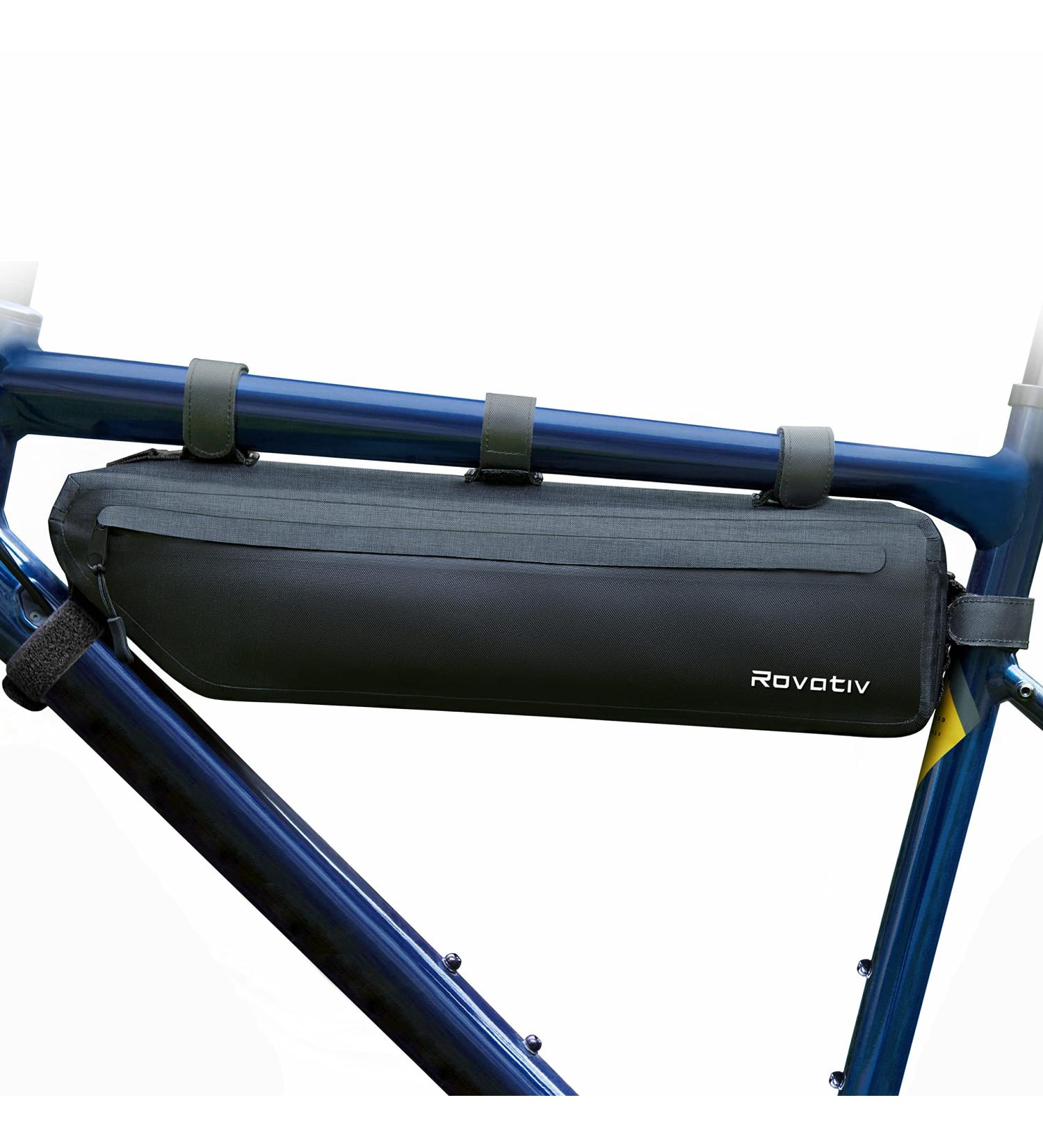 Rovativ Bikepacking Frame Bag 3L - 100% Waterproof Large Frame Bag for Gravel Road & MTB - 42cm Long - Buy Online on GoSupps.com