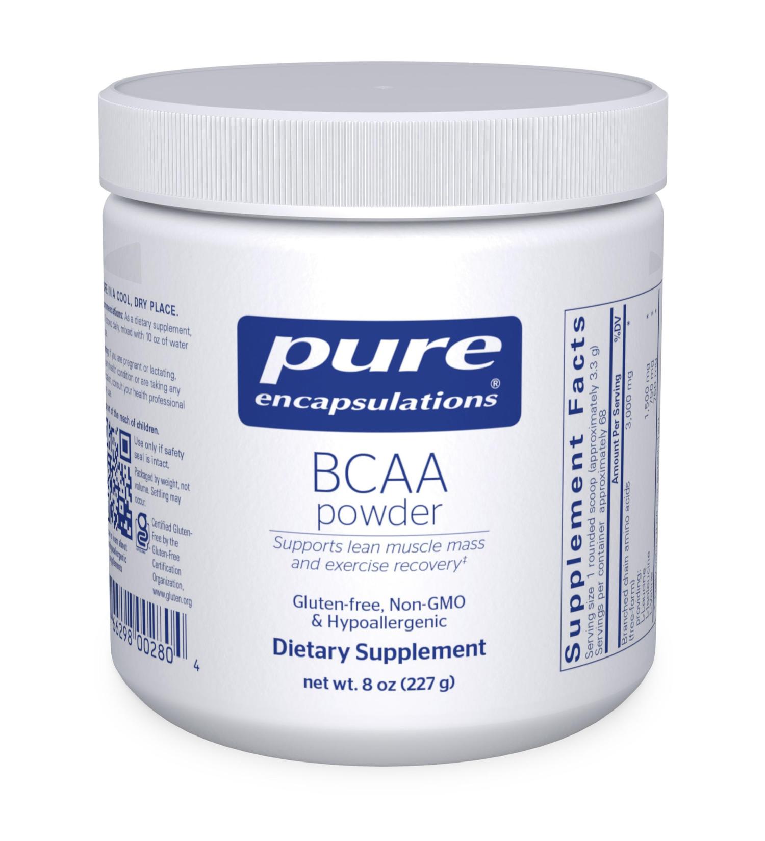 Buy Pure Encapsulations BCAA Powder - Hypoallergenic Muscle Support Supplement - 8 oz | International Shipping Available - Buy Online on GoSupps.com