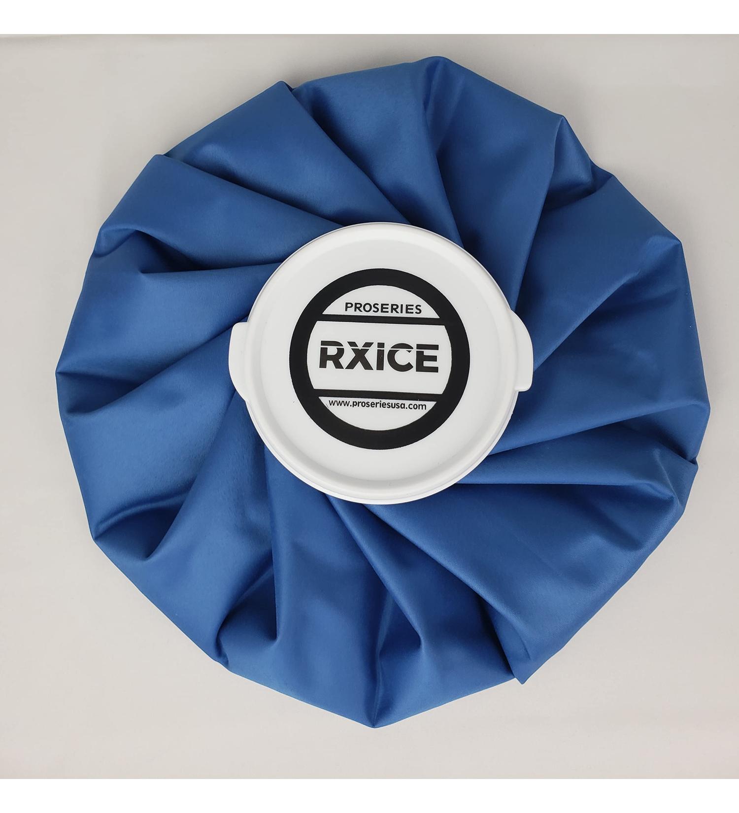 PRO Series RxICE Large Reusable Ice Bag - Hot and Cold Therapy for Injuries - Solid Blue - Refillable Ice Pack for Head, Knee, Ankle & More - Buy Online on GoSupps.com