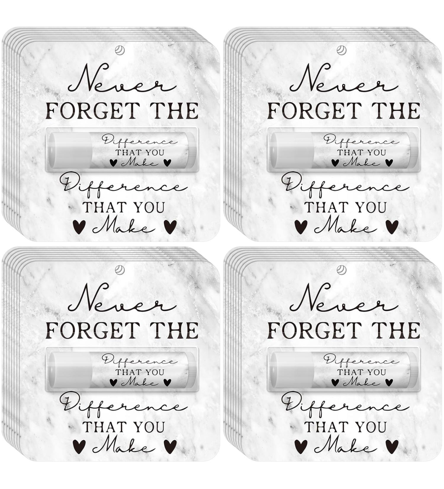 30 Pack Employee Appreciation Gift Lip Balms Bulk Staff Teacher Team Volunteer Thank You Gift Nurse Volunteers Appreciation Party Favor for Women Men Coworkers(Cute White) Cute White - Buy Online on GoSupps.com