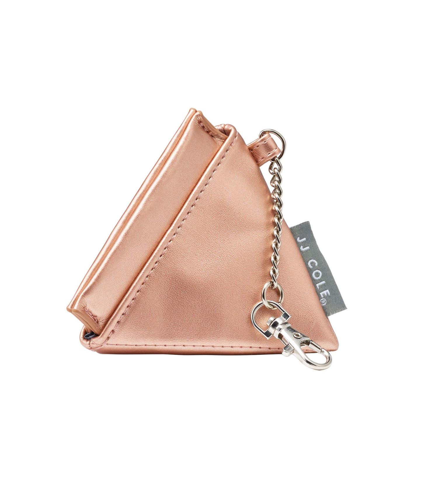 JJ Cole Vegan Leather Pyramid Pacifier Pouch in Rose Gold Metallic - Buy Online on GoSupps.com