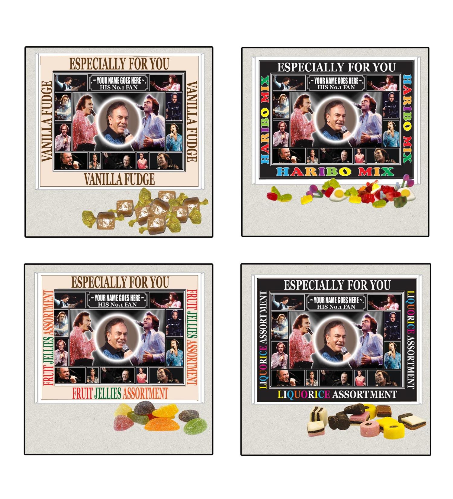 Diamond The-Jazz-Singer Celebrity Singer Icon Personalised Boxed Sweets Gift Present Neil Choice of Sweets - Buy Online on GoSupps.com