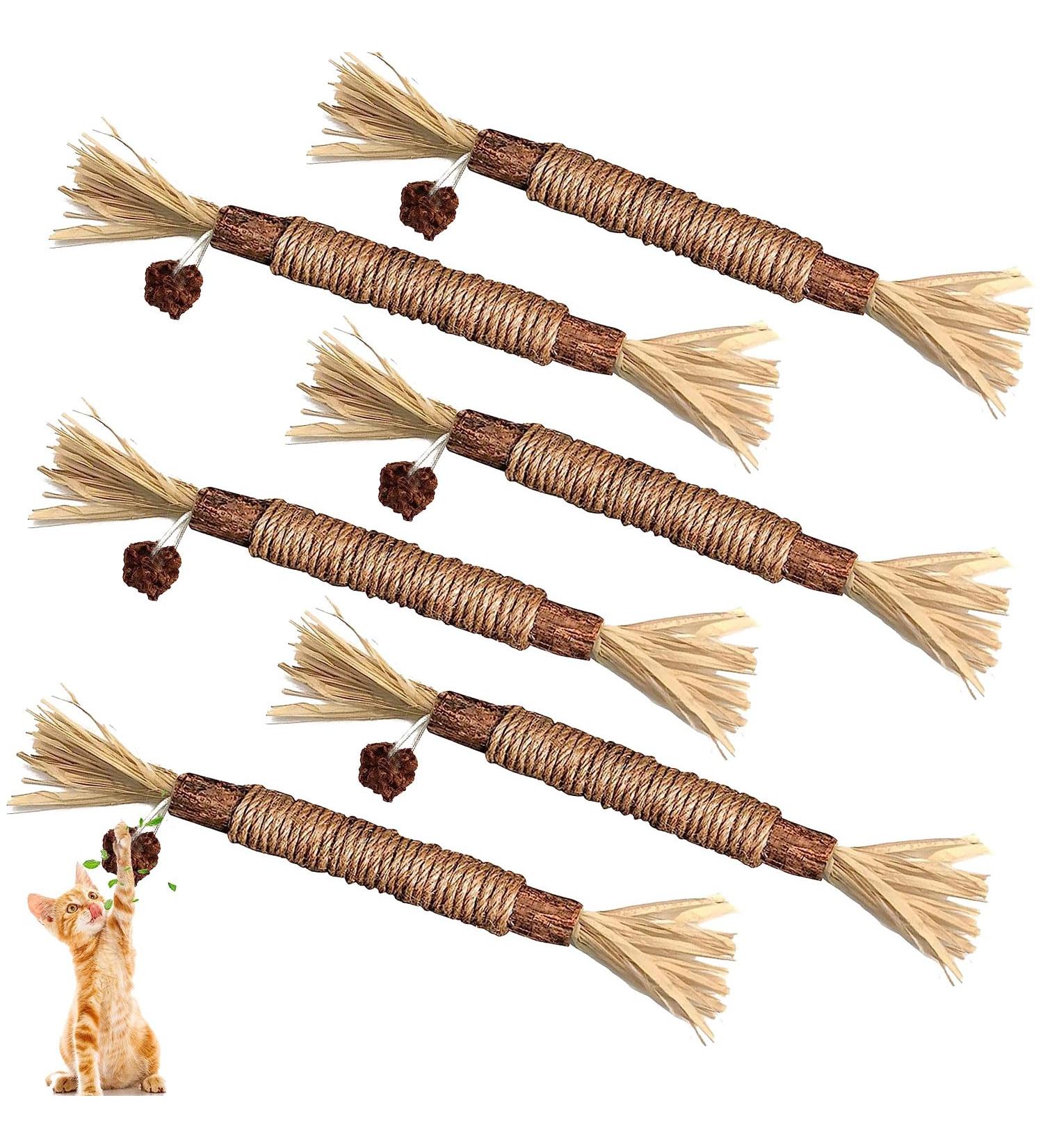 Organic Cat Mint Sticks - 6PCS Dental Toys for Cats | Chew & Clean Cat Sticks | Kaust Sticks for Healthy Teeth - Buy Online on GoSupps.com