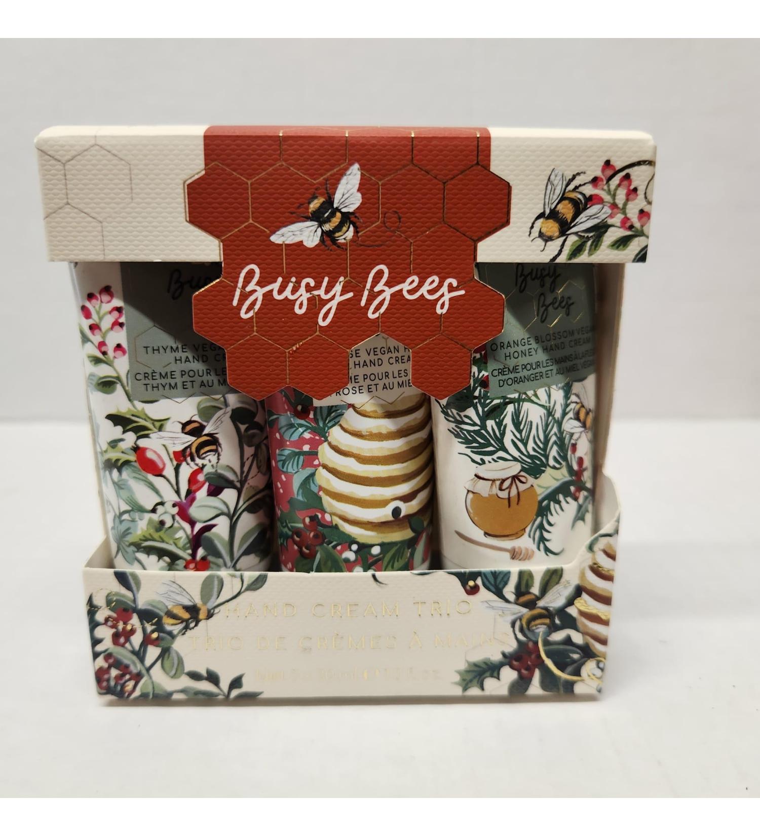 Heathcote & Ivory Busy Bees Rustic Vegan Honey Hand Cream Trio Set