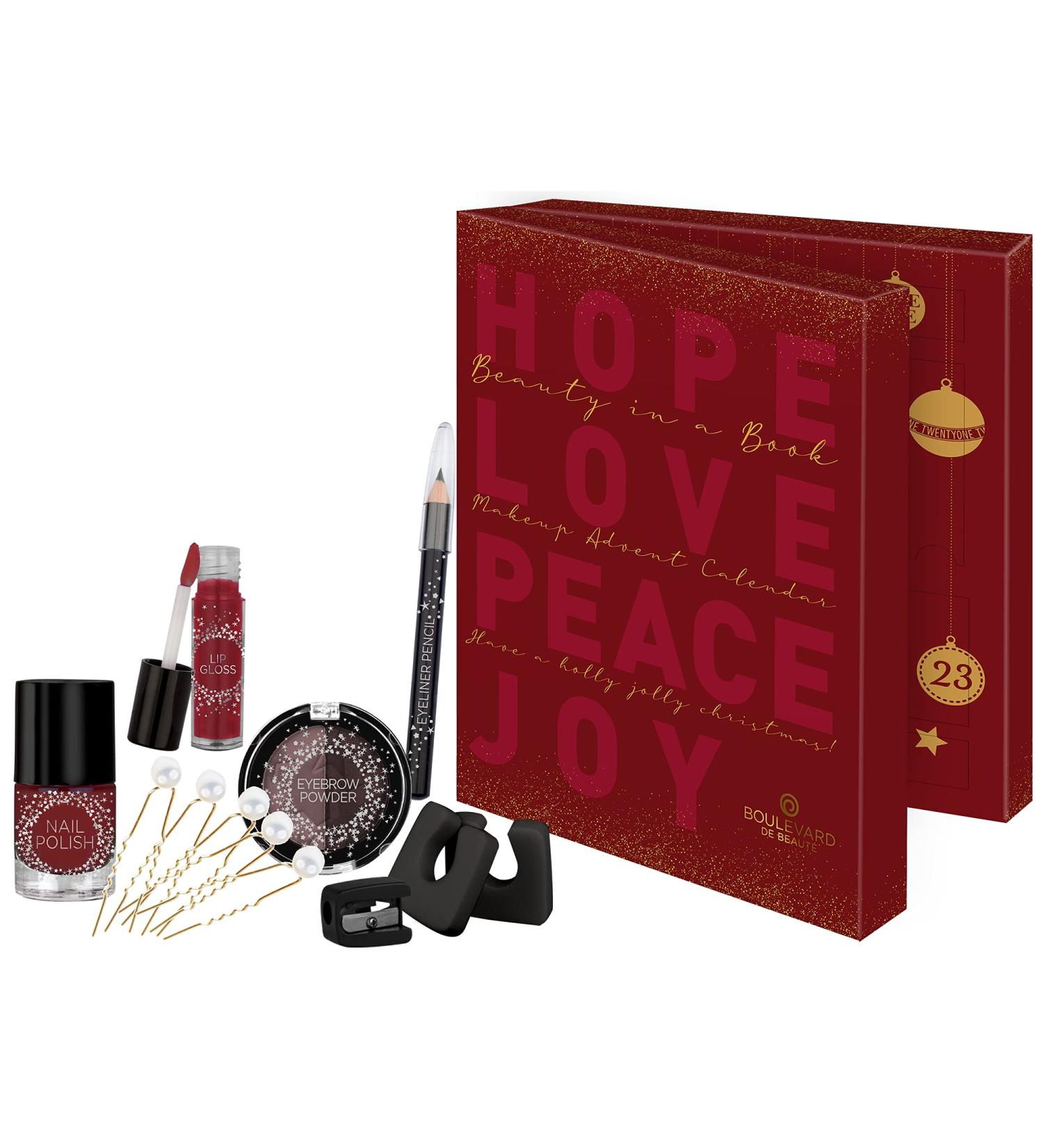 Shop Boulevard de Beaut Cosmetic Advent Calendar - 24 Makeup Surprises in Elegant Gift Box | Perfect Gift for Girls & Women - Buy Online on GoSupps.com