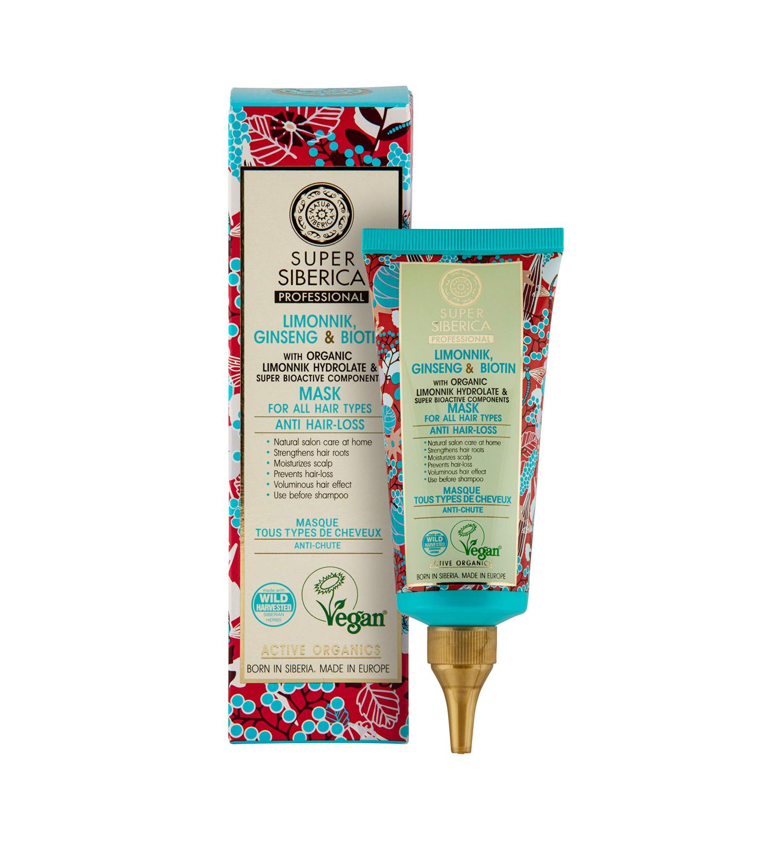 Natura Siberica Super Limonnik Ginseng & Biotin Hair Mask 100ml - For All Hair Types - Buy Online on GoSupps.com