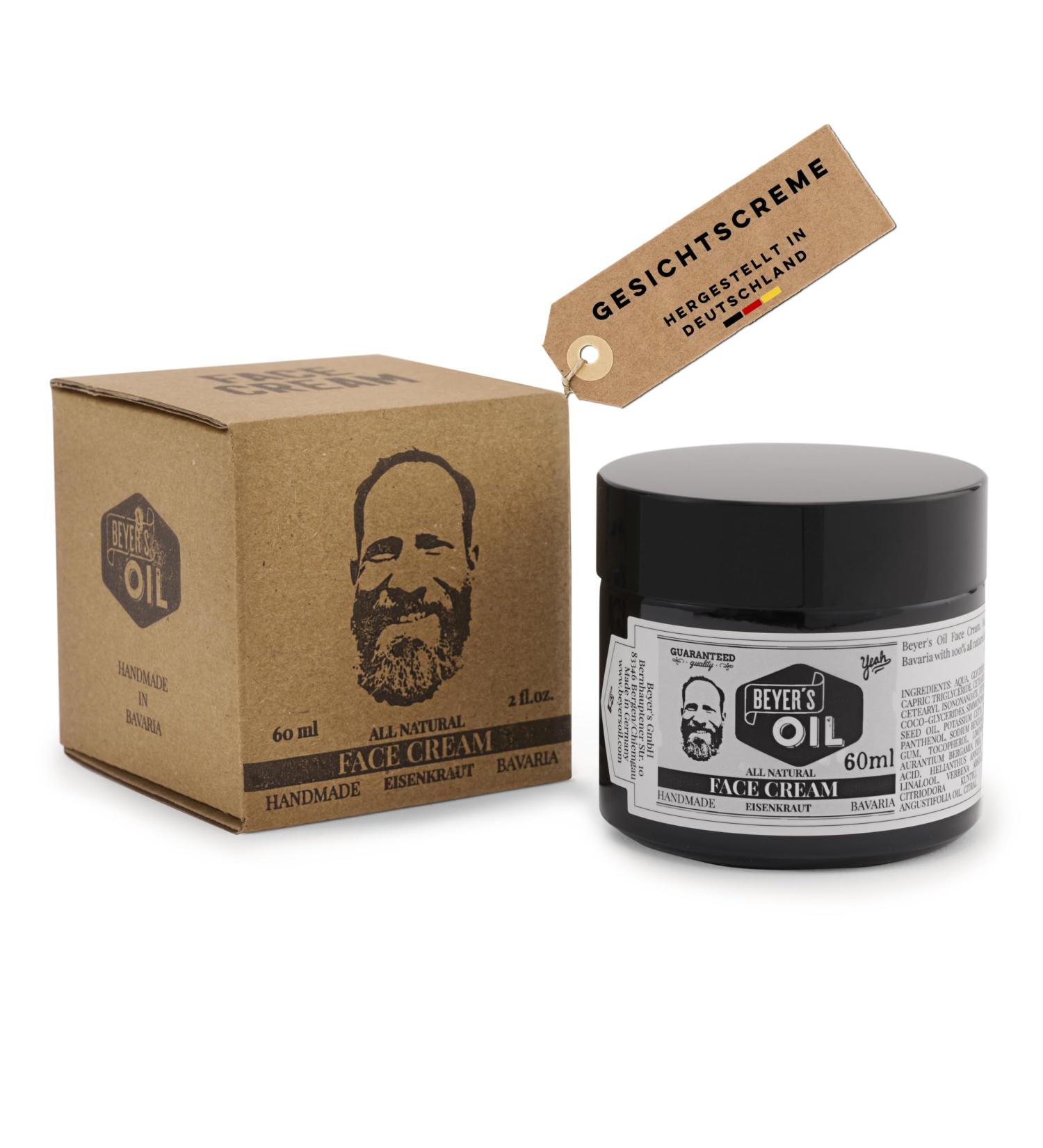  Beyer's Oil Beyer's Oil Verbena Face Cream for Men - 60 ml - 100% Natural - Absorbs quickly and nourishes the skin - Buy Online on GoSupps.com