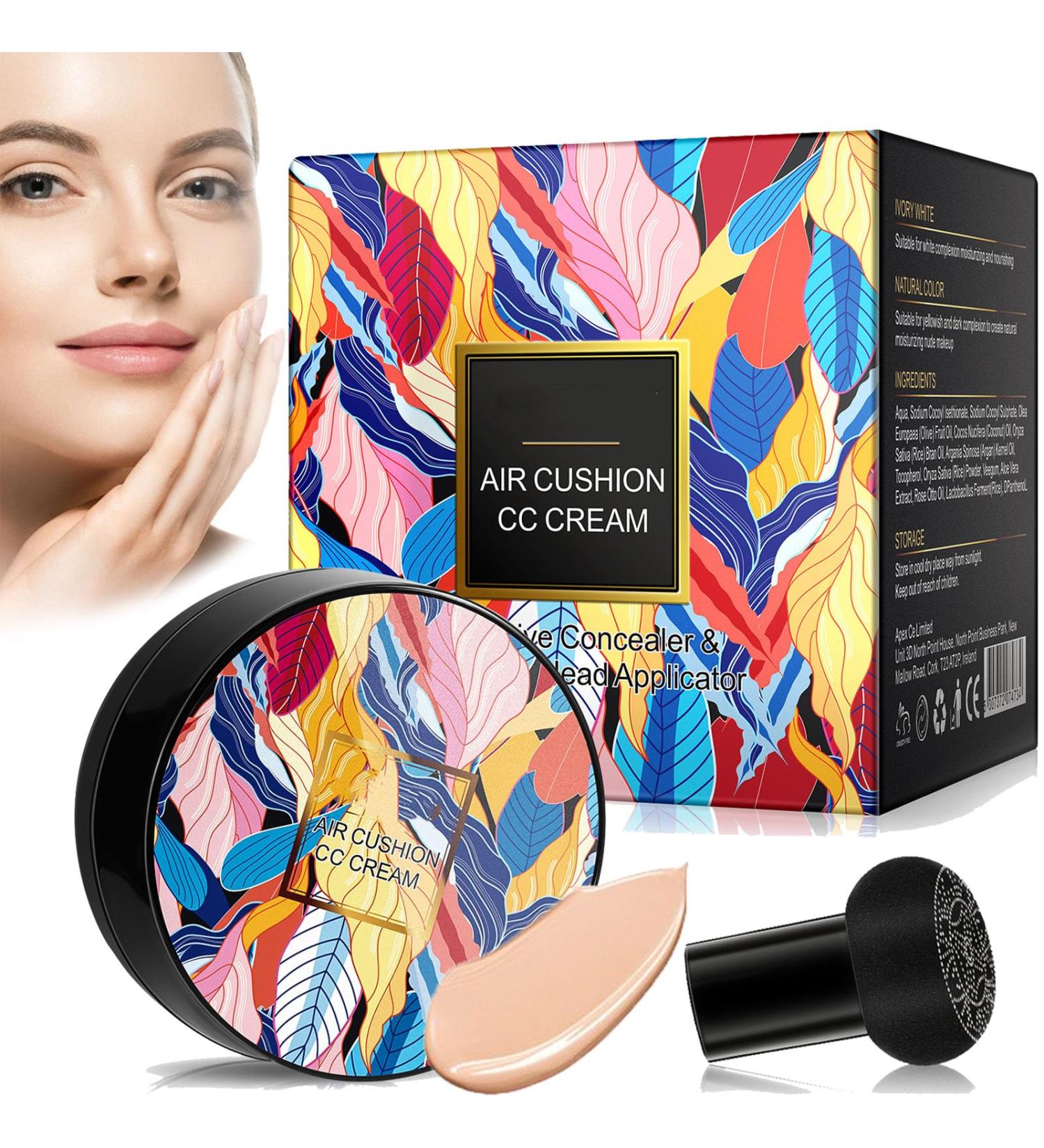 Indicativet Makeup 2024 New Mushroom Head Air Cushion CC Cream Air Cushion CC Cream Mushroom Head CC Cream Air Cushion for Women (Ivory) - Buy Online on GoSupps.com