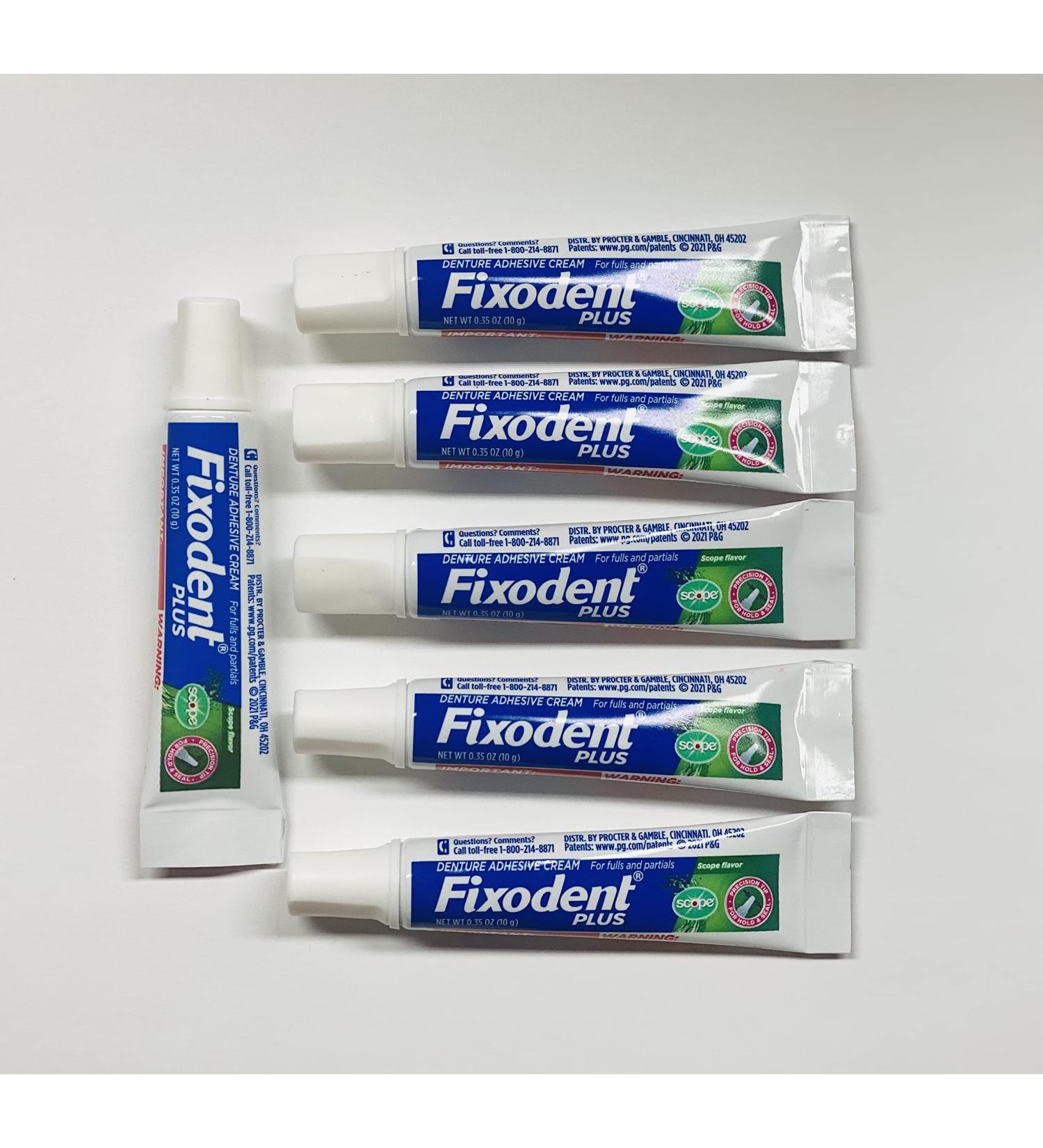 Fixodent Plus Precision Hold & Seal Adhesive .35oz Scope Qty 6