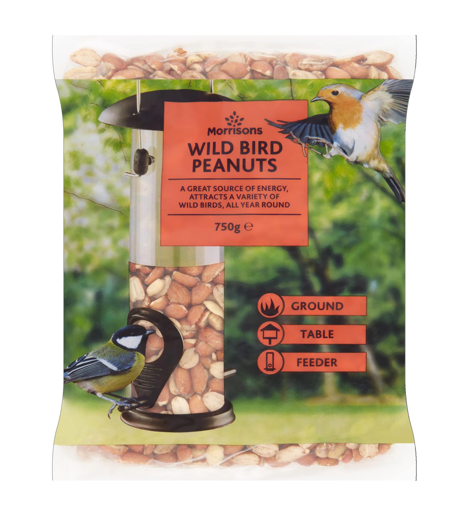 Morrisons Wild Bird Peanuts 750g