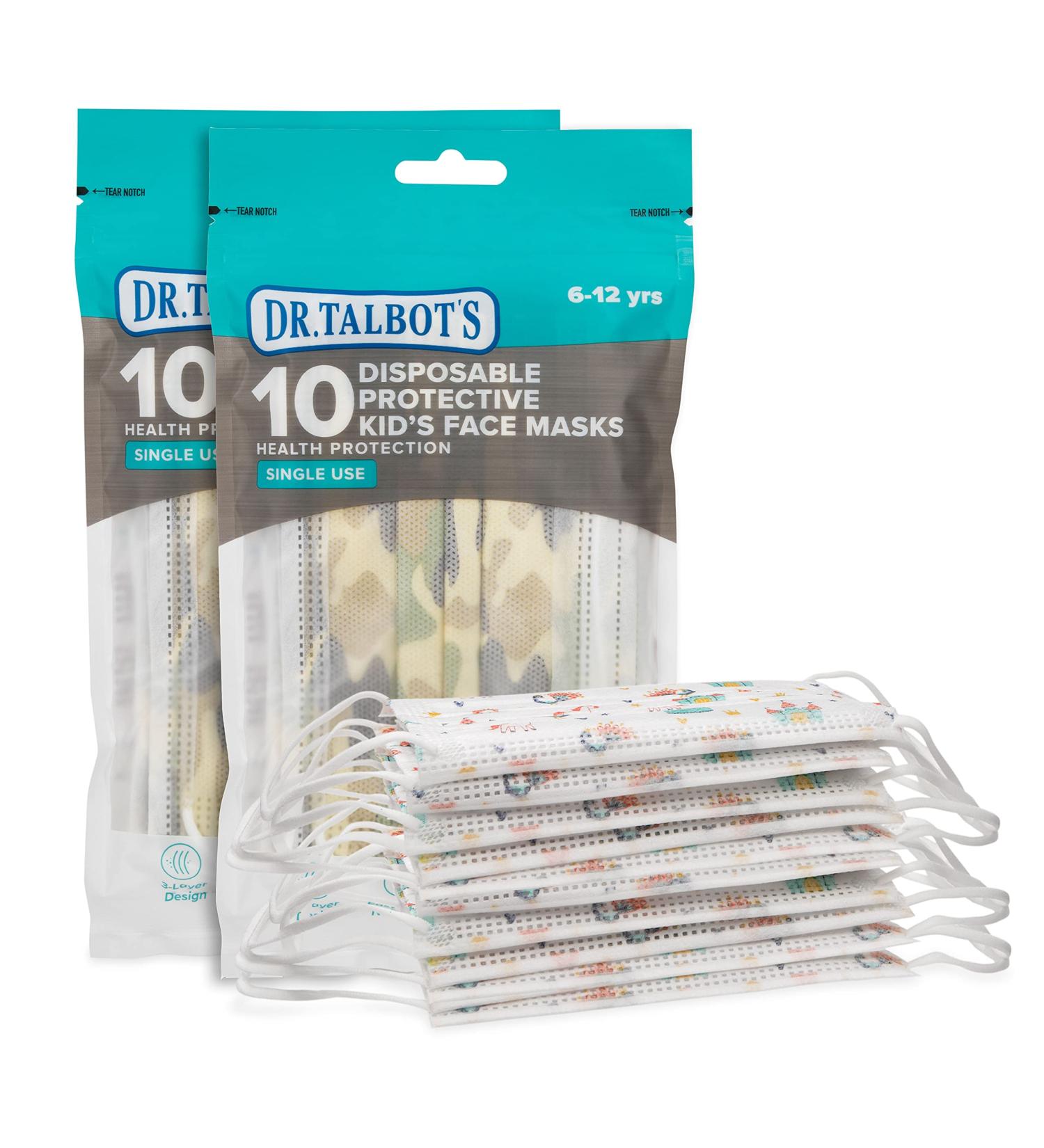 Buy Dr. Talbot's Disposable Kid s Face Mask for Boys (6-12 Years) - Pack of 20 | Nuby | International Shipping Available - Buy Online on GoSupps.com