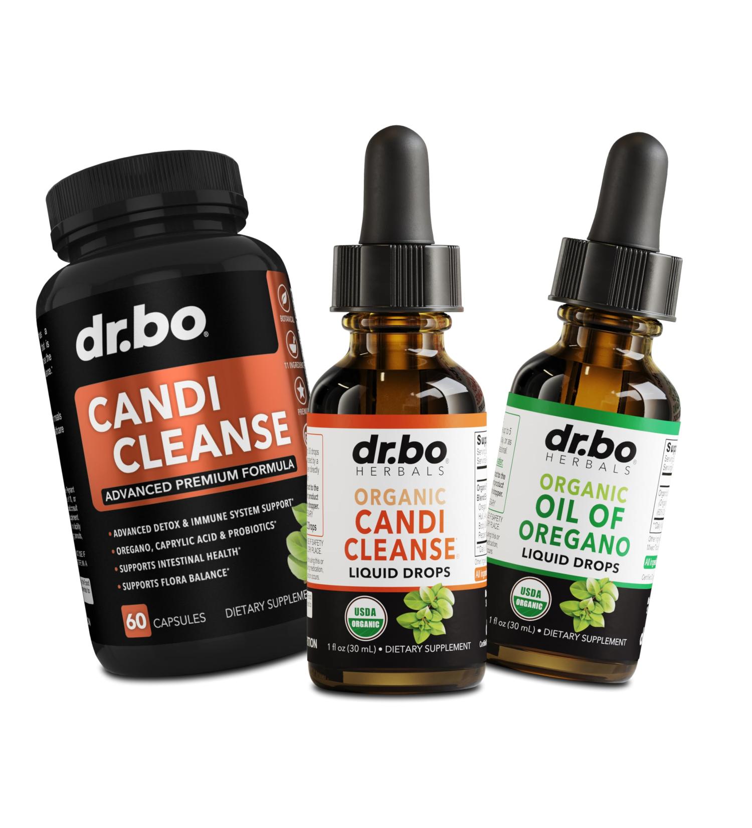 Candi Cleanse & Oregano Oil Drops - Organic Oil of Oregano Drops Liquid & Black Walnut Wormwood - Extra Strength Overgrowth Balance Complex Natural Oral Gut Cleanser Detox Health Supplements Capsules - Buy Online on GoSupps.com
