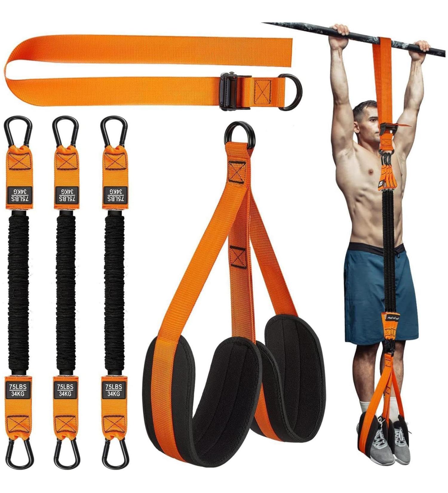 Fovolat Gym Pull up Bands | 210 Pounds Assistance Bands for Pull up - High Intensity Strength Training Tool Workout Equipment for Home Gym Orange1 - Buy Online on GoSupps.com