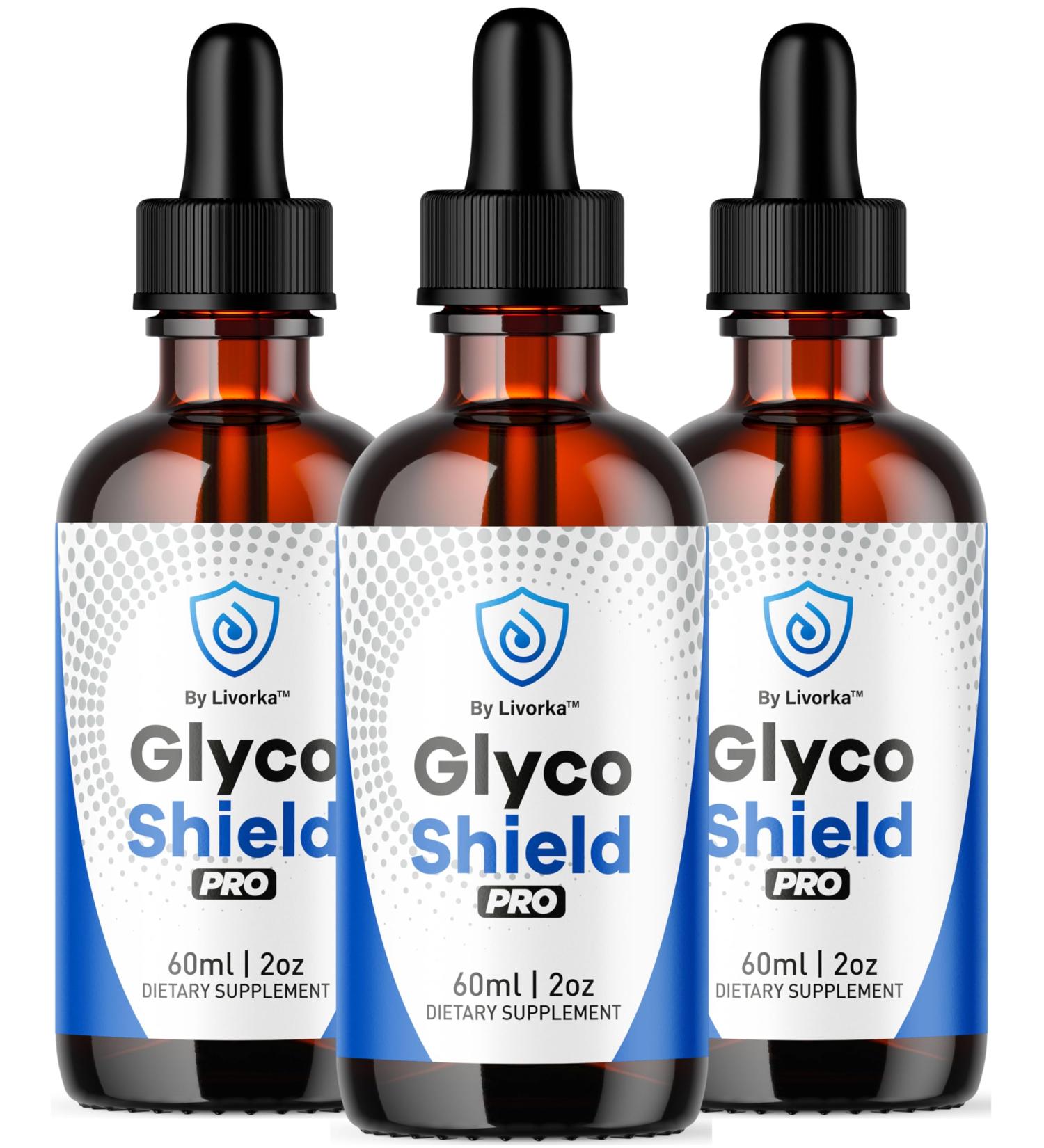 (3 Pack) Glyco Shield Drops - Official GlycoShield Pro Blood Formula Support Supplement Drops - Maximum Strength Original Natural to Overall Wellness and Support Health Reviews 3 Bottles for 3 Months - Buy Online on GoSupps.com