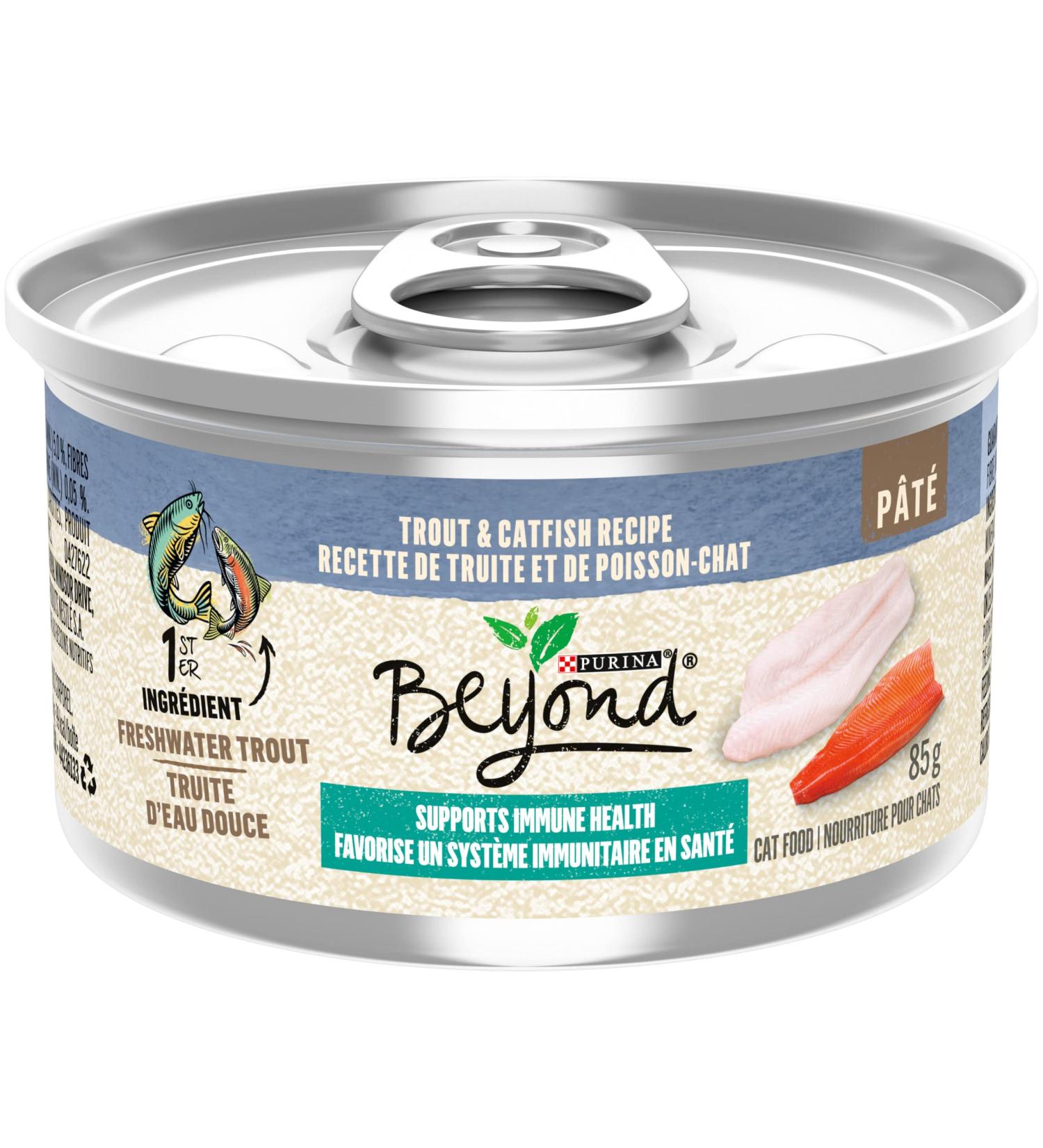 Beyond Wet Cat Food Trout & Catfish Pate - 85 g Can (12 Pack) - Buy Online on GoSupps.com