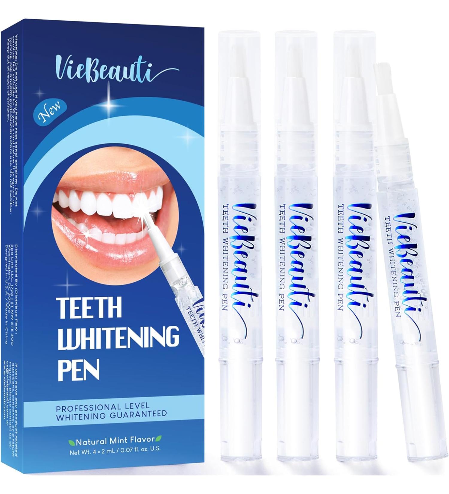 VieBeauti Teeth Whitening Pen - Pack of 4 - 0.07 Fl Oz. - Buy Online on GoSupps.com