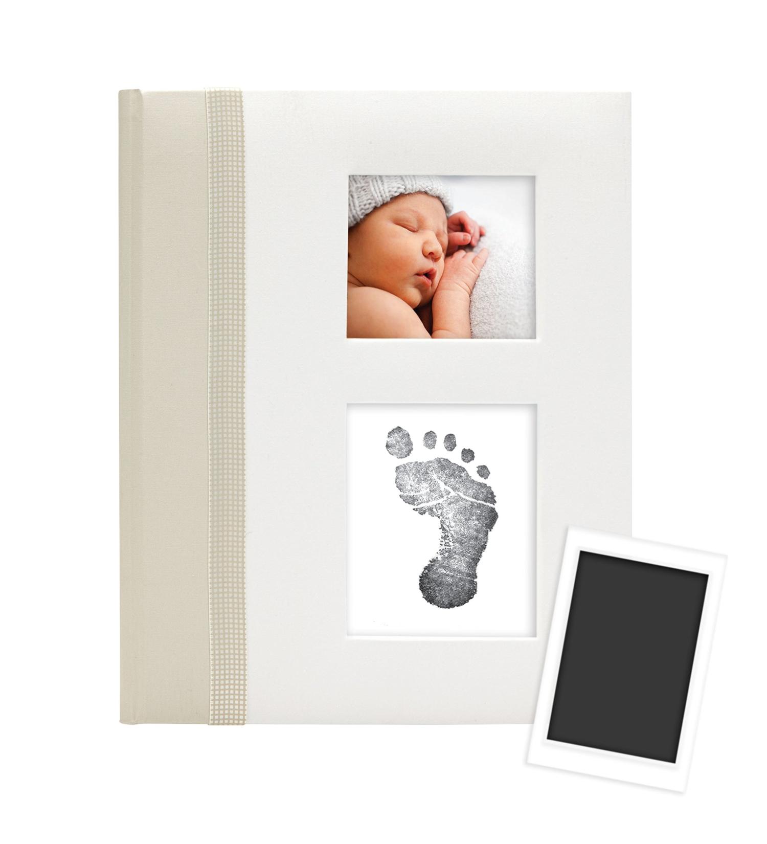 Pearhead Baby Memory Book with Clean-Touch Ink Pad | Baby's First Christmas Gift | Ivory Classic - Buy Online on GoSupps.com