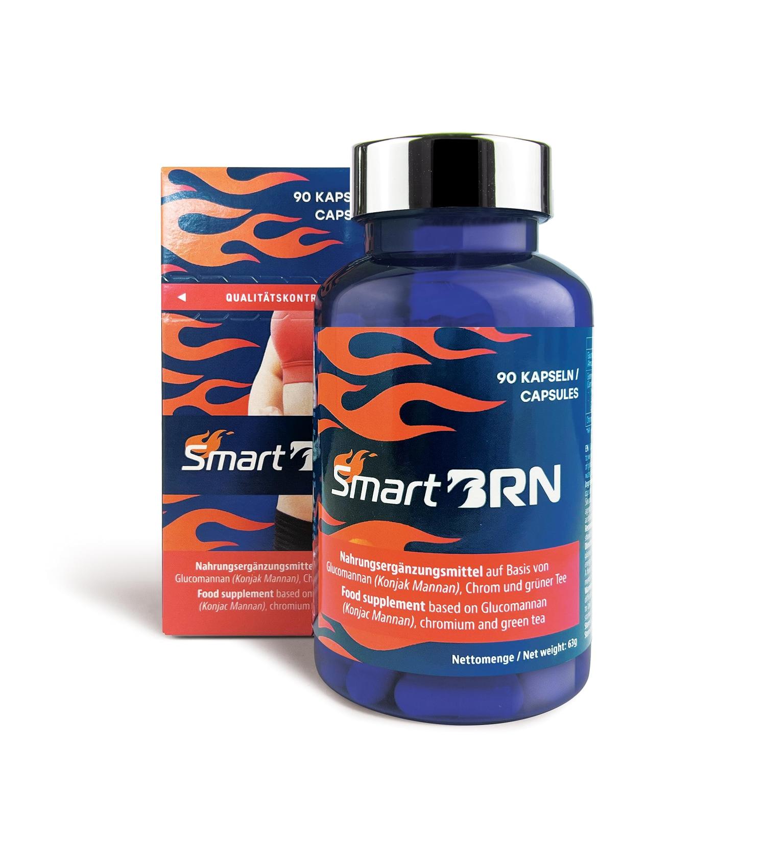 Smart BRN. 90 Vegan Capsules for Faster BRN Results. Natural ingrendients. No Side Effects. Long Lasting Effect. Laboratory Tested. with Glucomanan and Chrom (Amino) - Buy Online on GoSupps.com