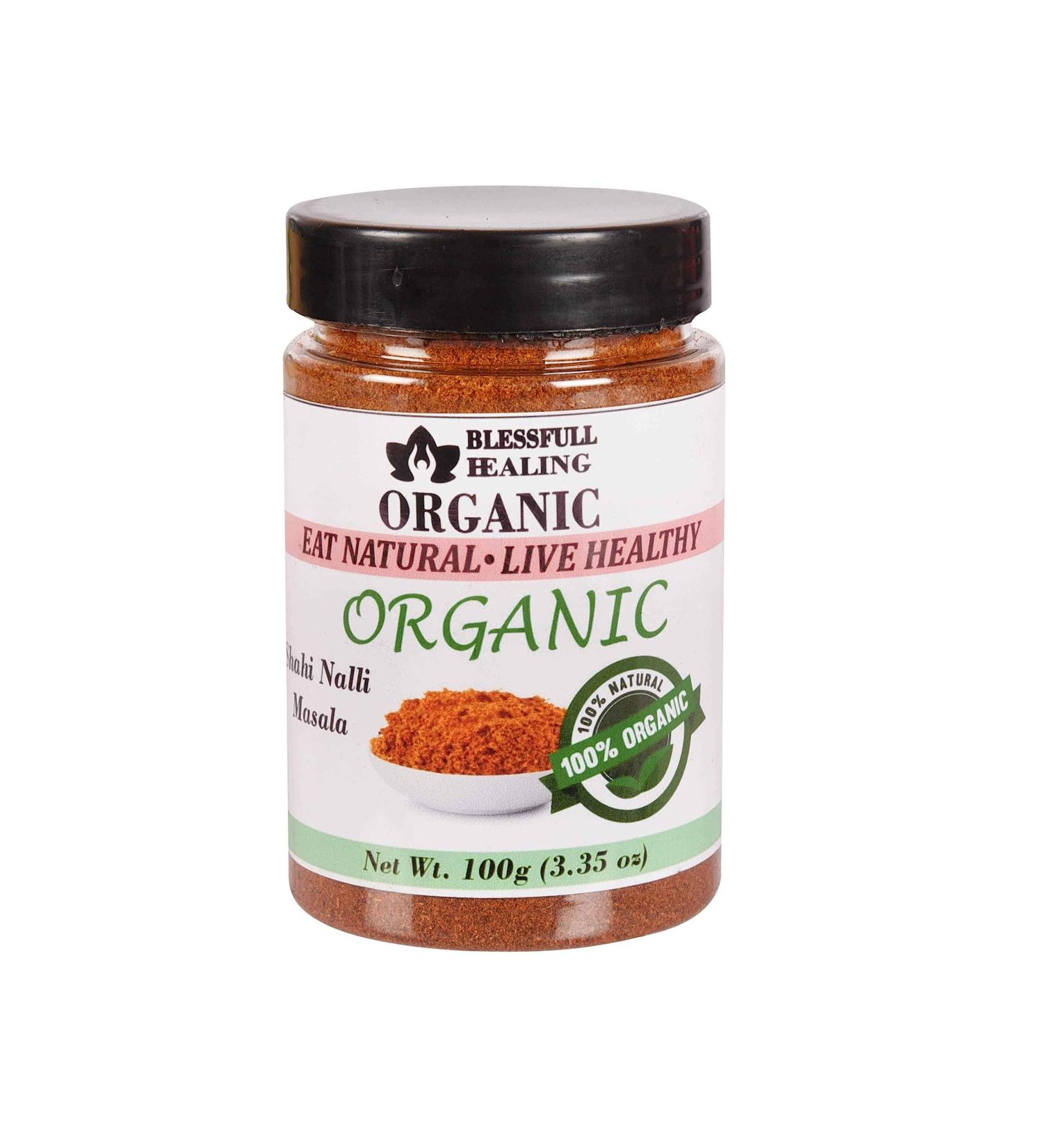 Blessfull Healing Organic Shahi Nalli Masala 100 Gram Airtight Container (Packing May Vary) 100 Gram 3.35 oz - Buy Online on GoSupps.com