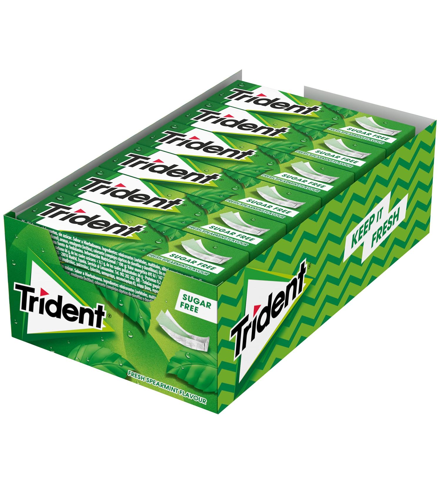 TRIDENT - CHLOROPHYLL GUM S/A TRI - Buy Online on GoSupps.com