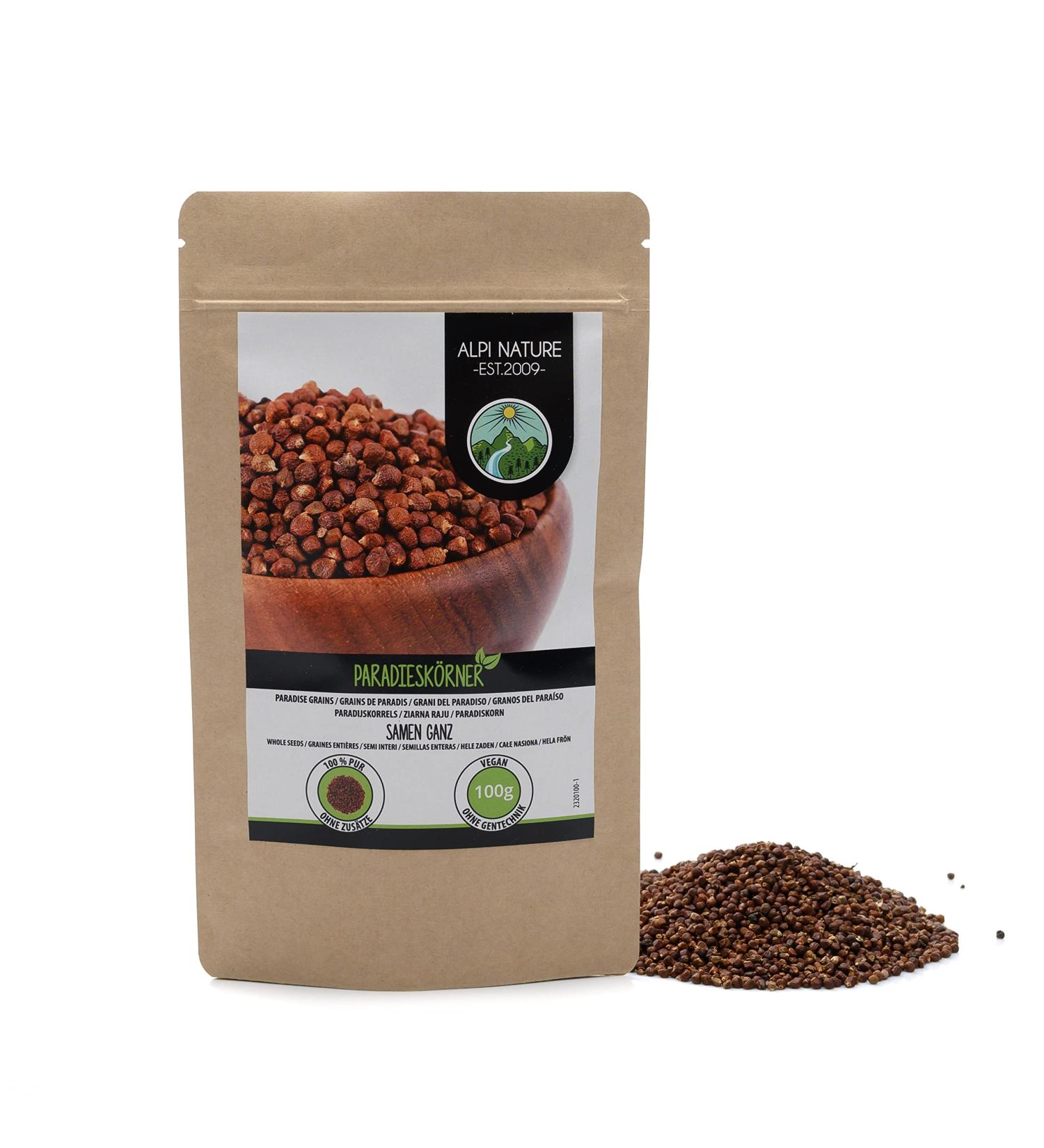 Buy Meleguet Pepper 100g - 100% Pure Paradise Grains | Guinea Pepper - Natural & Organic Spice - Buy Online on GoSupps.com