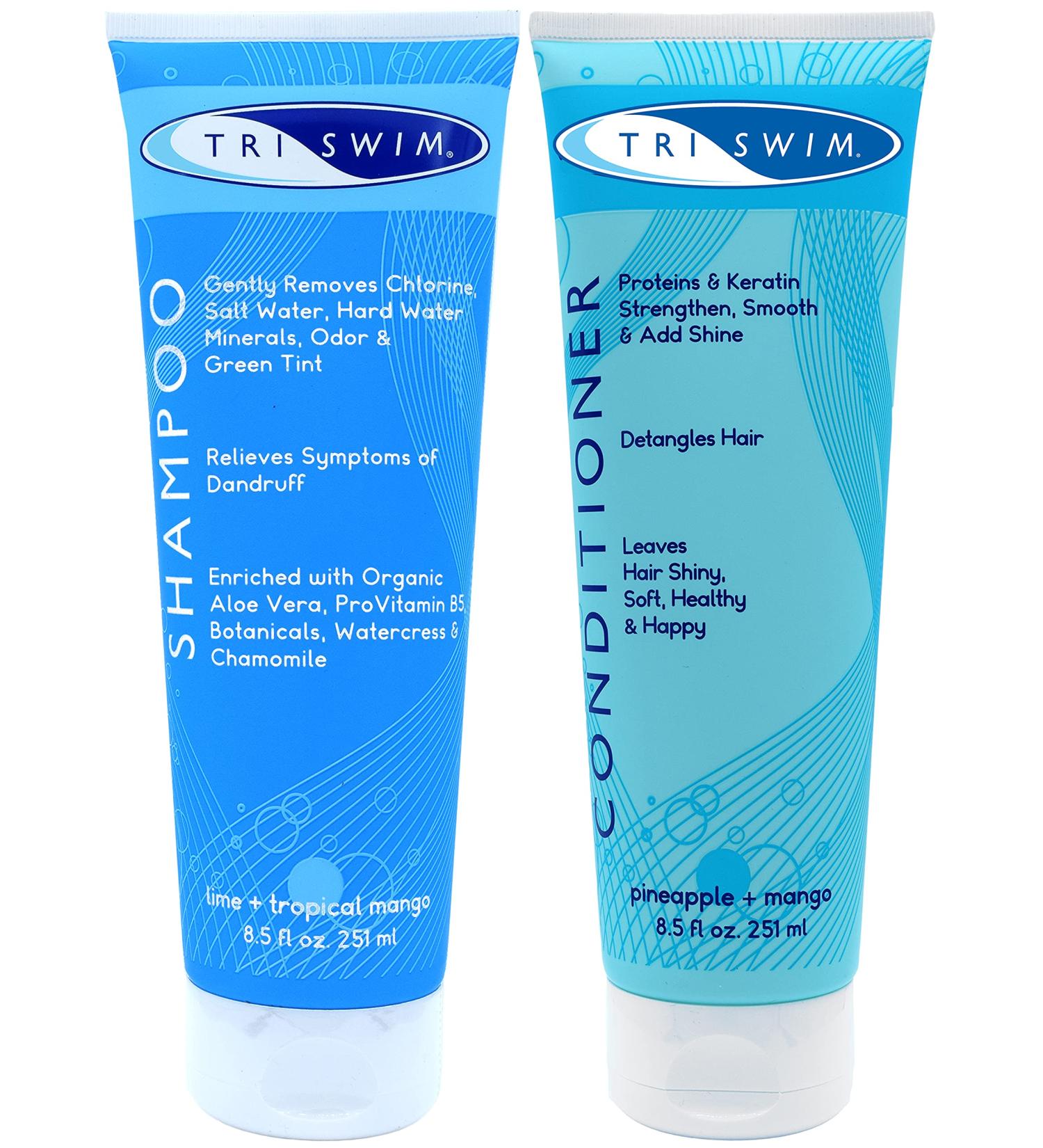 TRISWIM Chlorine Out Shampoo & Conditioner Gift Set - Say Goodbye to Chlorine Buildup - Buy Online on GoSupps.com