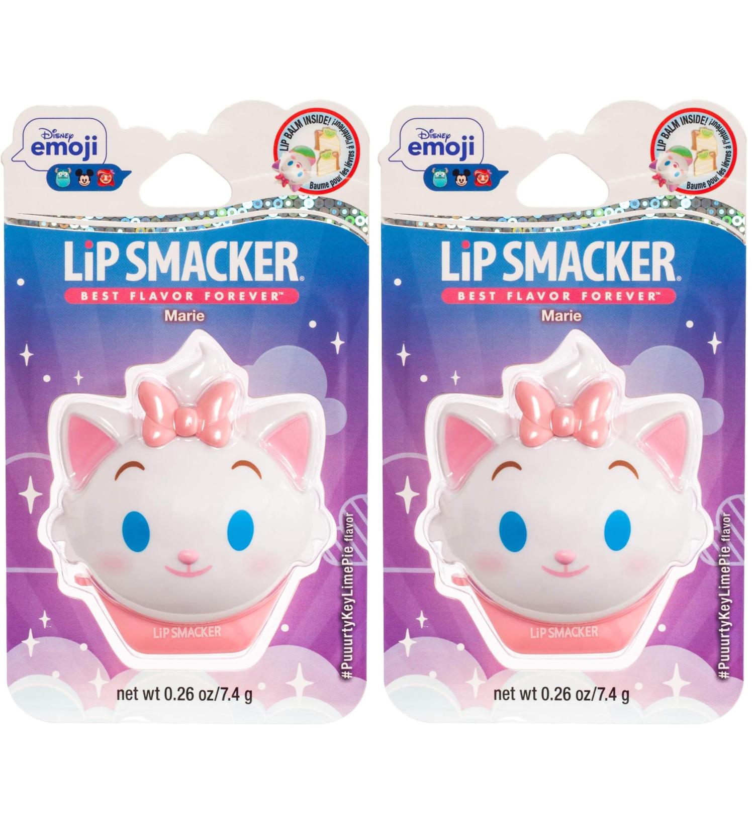 Lip Smacker Disney The Aristocats Marie Emoji Flip Flavored Lip Balm Key Lime Flavor Clear For Kids (Pack of 2) - Buy Online on GoSupps.com