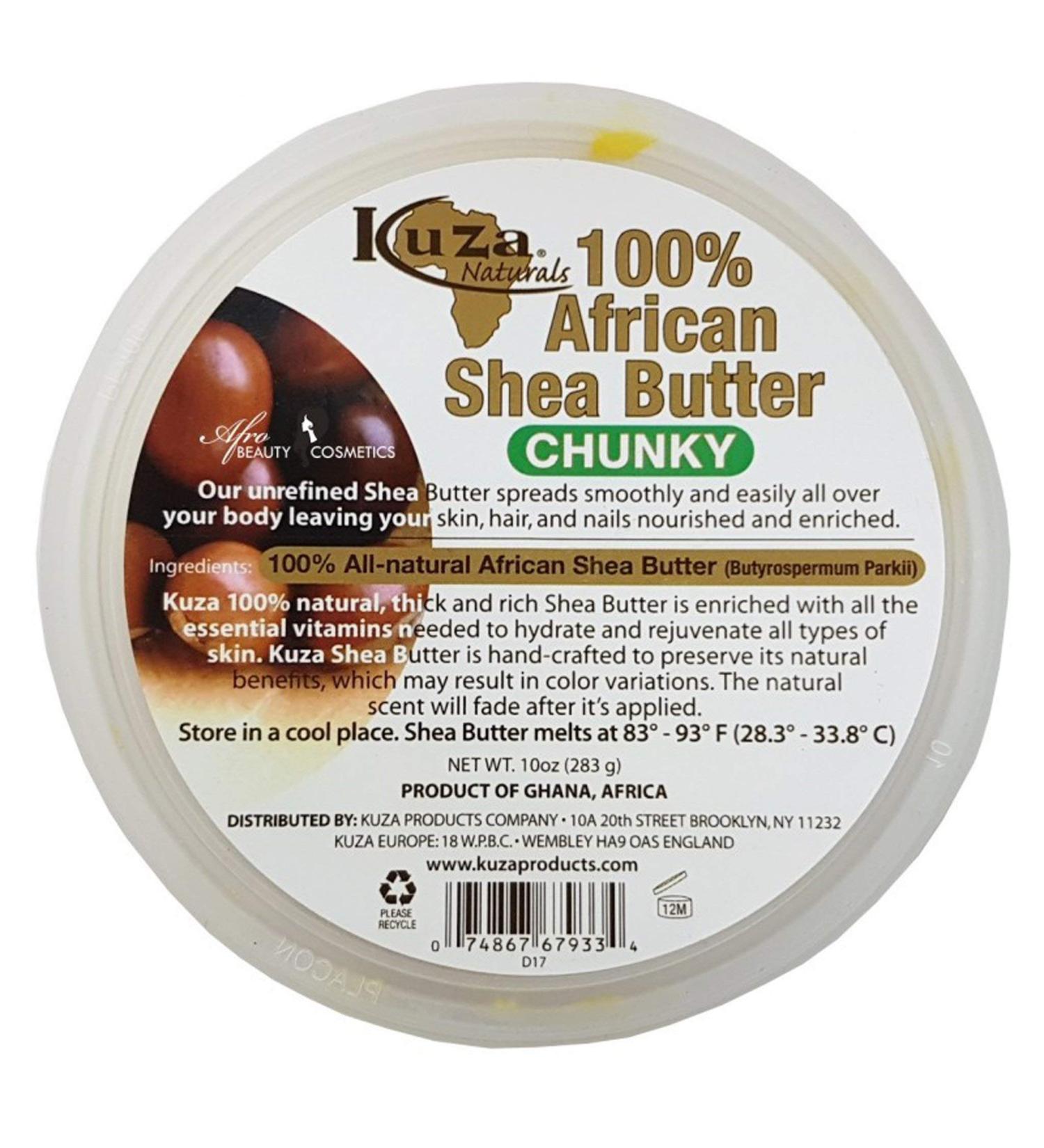 KUZA African Shea Butter for Skin Hair and Nails 283 g