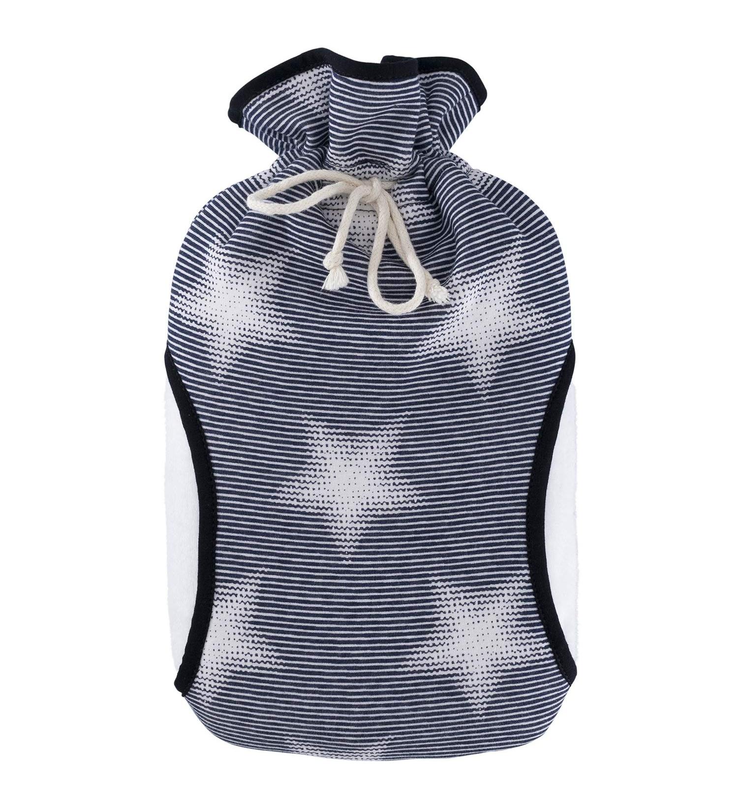 Hugo Frosch Eco Hot Water Bottle 2.0L with Stars Cover | Eco-Friendly Warmth for Comfort - Buy Online on GoSupps.com