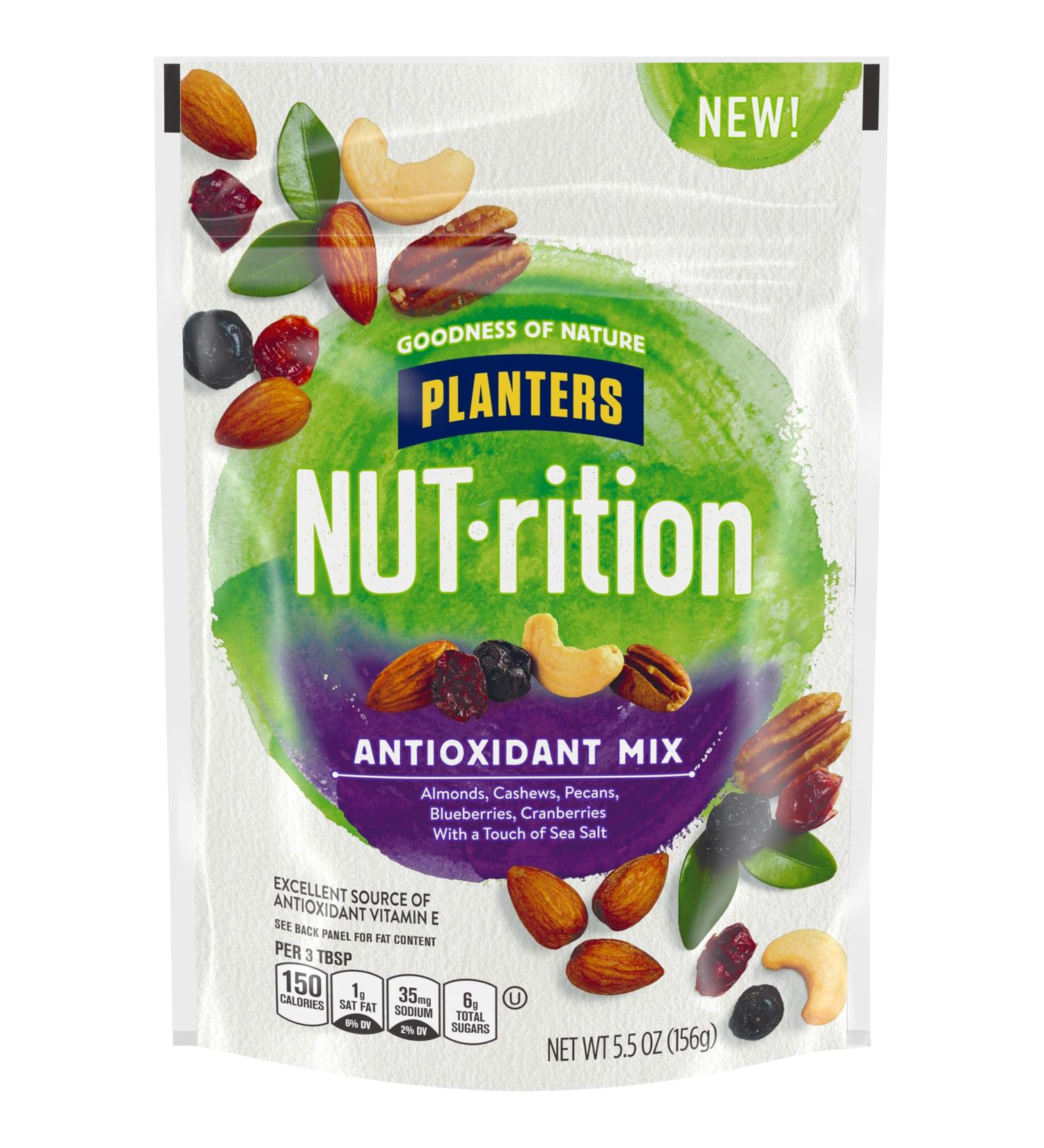 NUTrition Antioxidant Snack Nuts Mix - 5.5 oz Bag - Buy Online on GoSupps.com