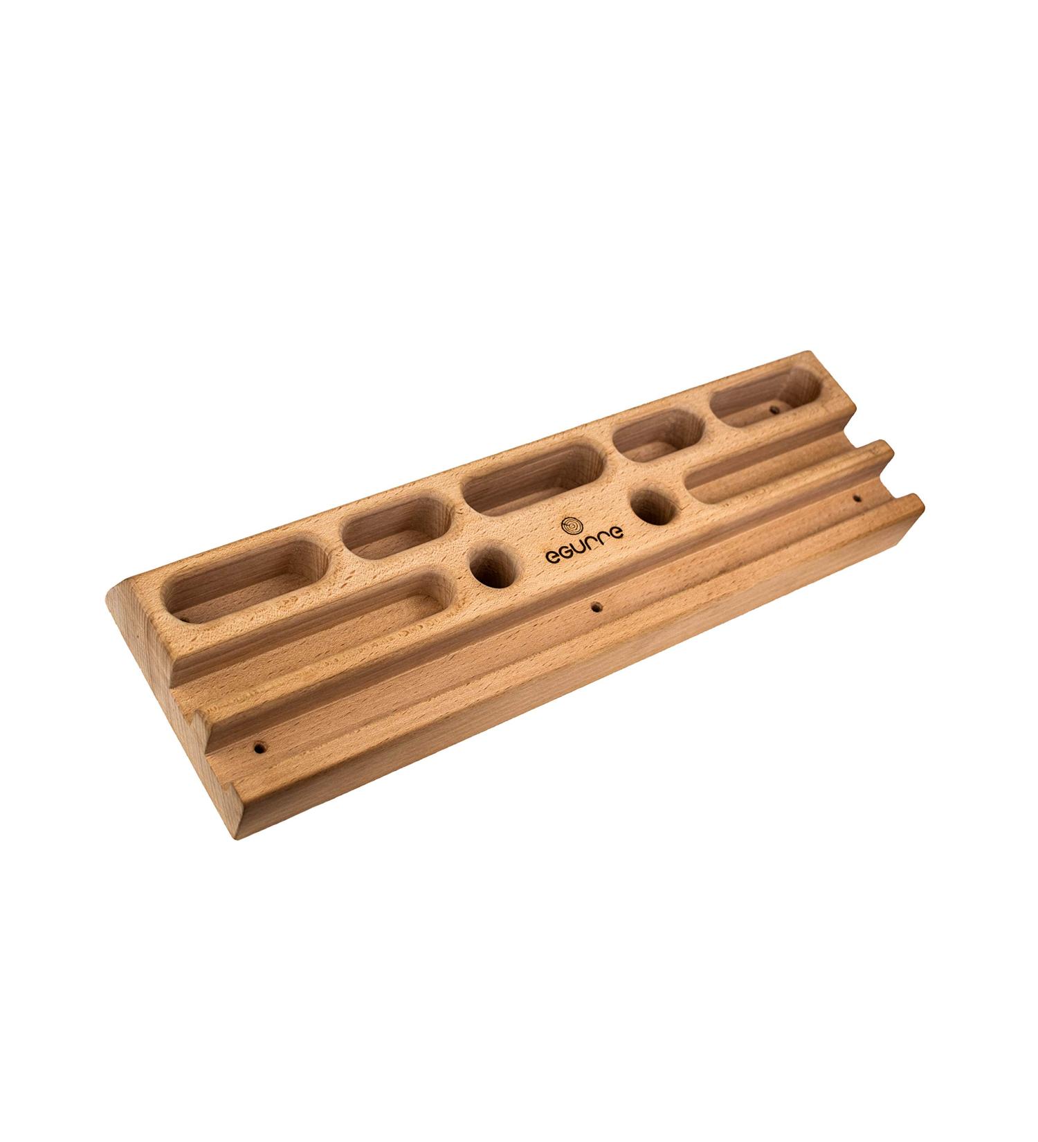 eGUrre Hangboard Climbing Board - Premium Basati Wooden Fingerboard for Strength Training & Climbing Fitness - Buy Online on GoSupps.com